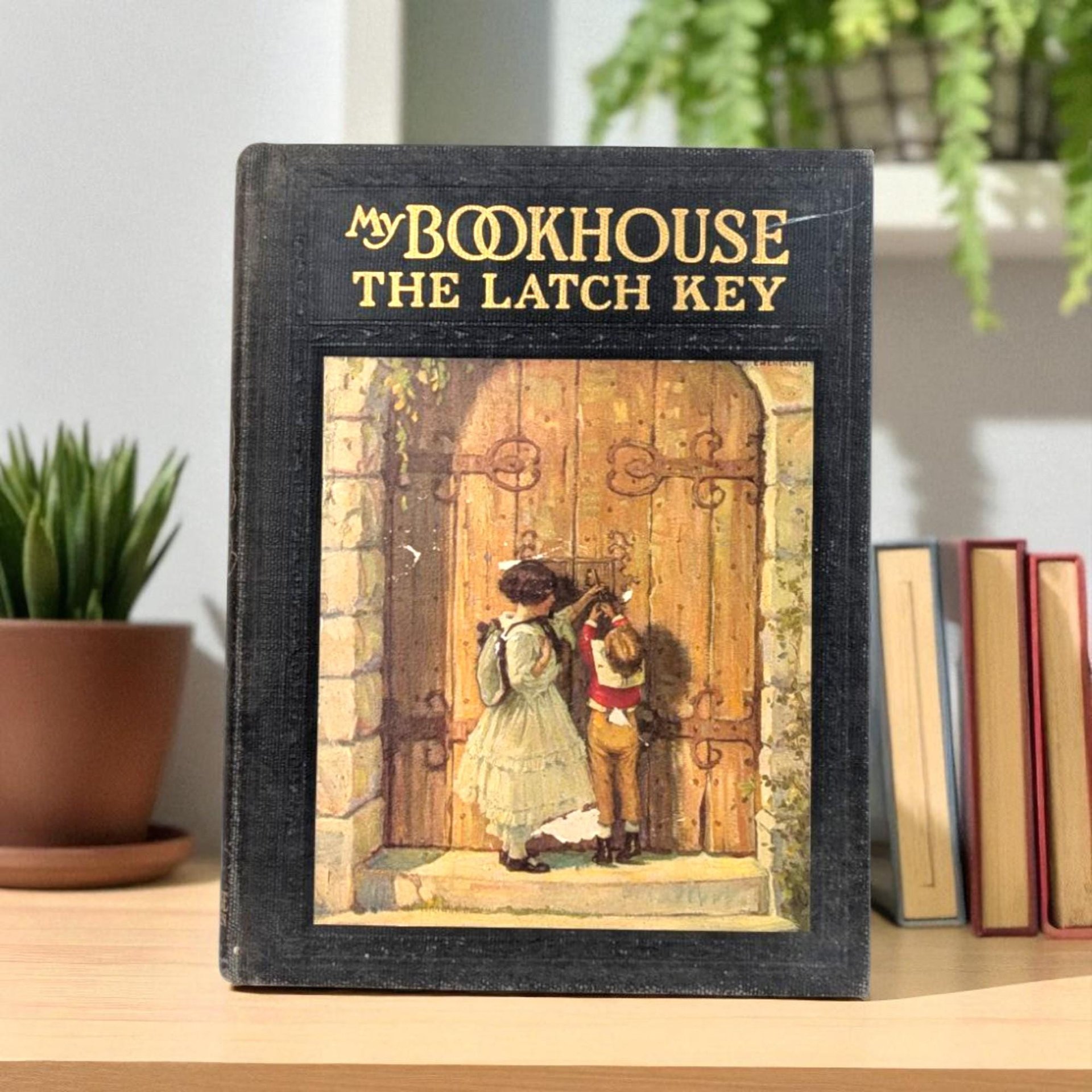 Antique 1921 My Bookhouse 'The Latch Key': Olive Beaupre Miller Illustrated Storybook