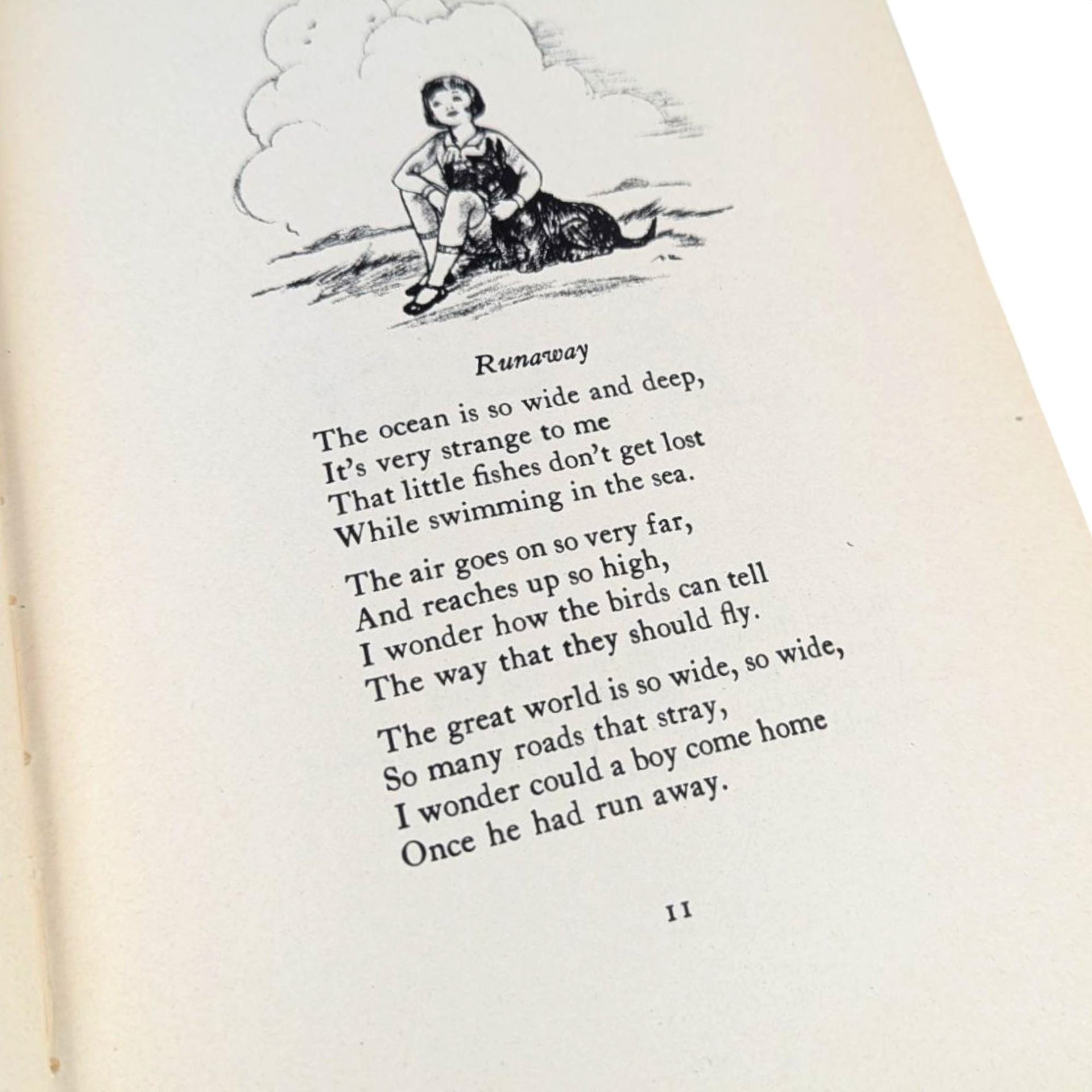 1931 Runaway Rhymes: Vintage Illustrated Children's Poetry Book