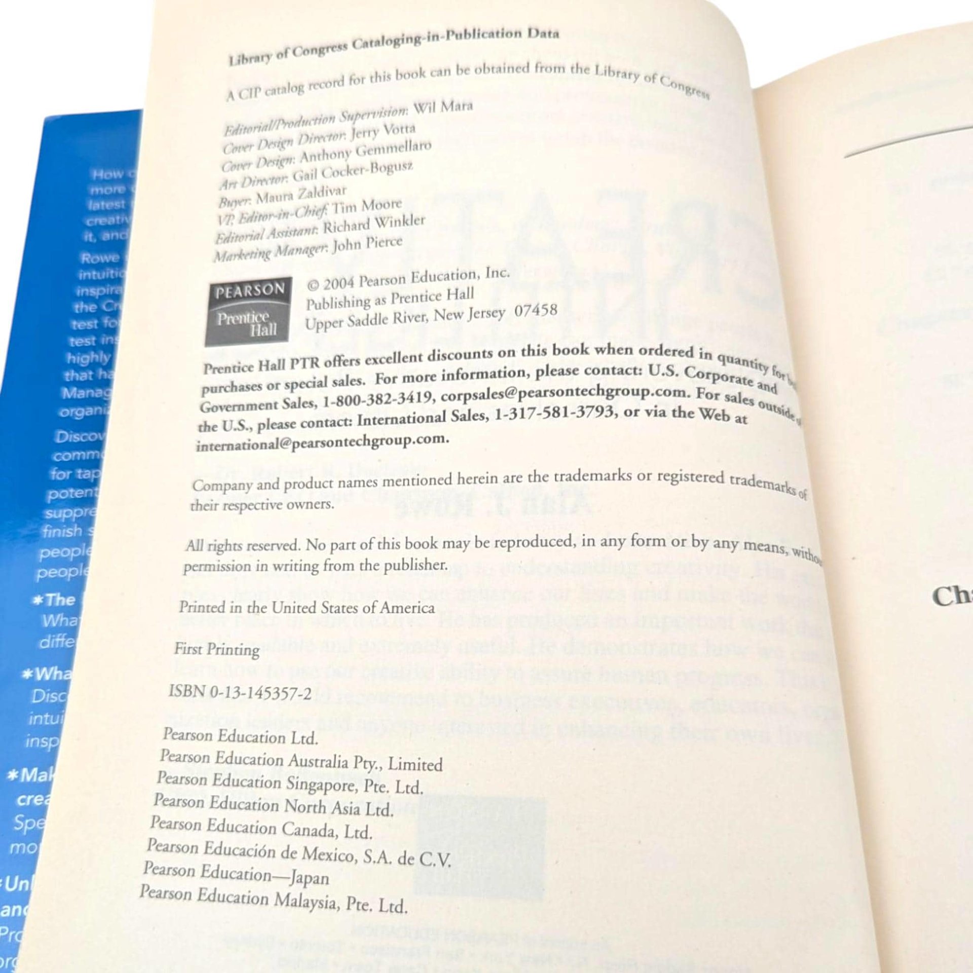 Creative Intelligence Hardcover Book: Innovation, Leadership, Business Strategy