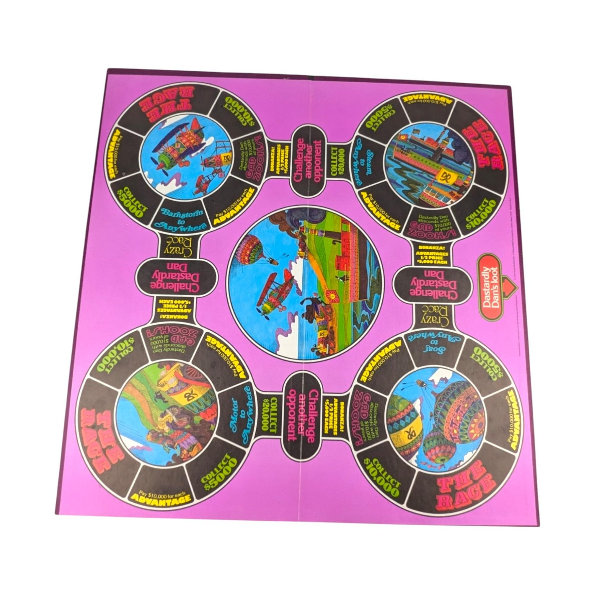 Vintage 1975 The Magnificent Race Game by Parker Brothers | Retro Family Board Game | Missing 1 Arrow | Fun for Collectors