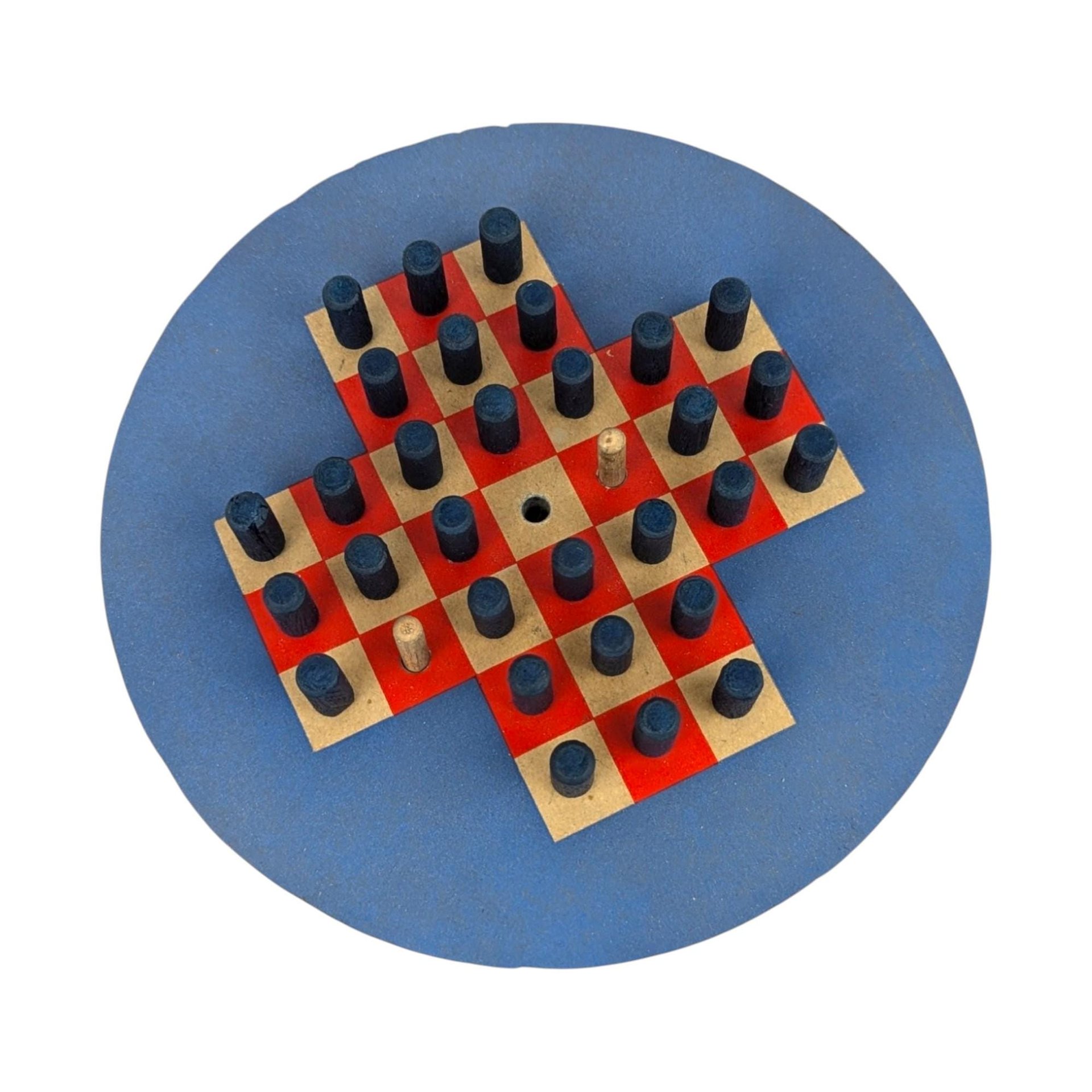 1920s Puzzle Peg Game, Lubbers & Bell, Vintage Educational Game, Brain Teaser, Puzzle Game, Collectible Game, Antique Toy