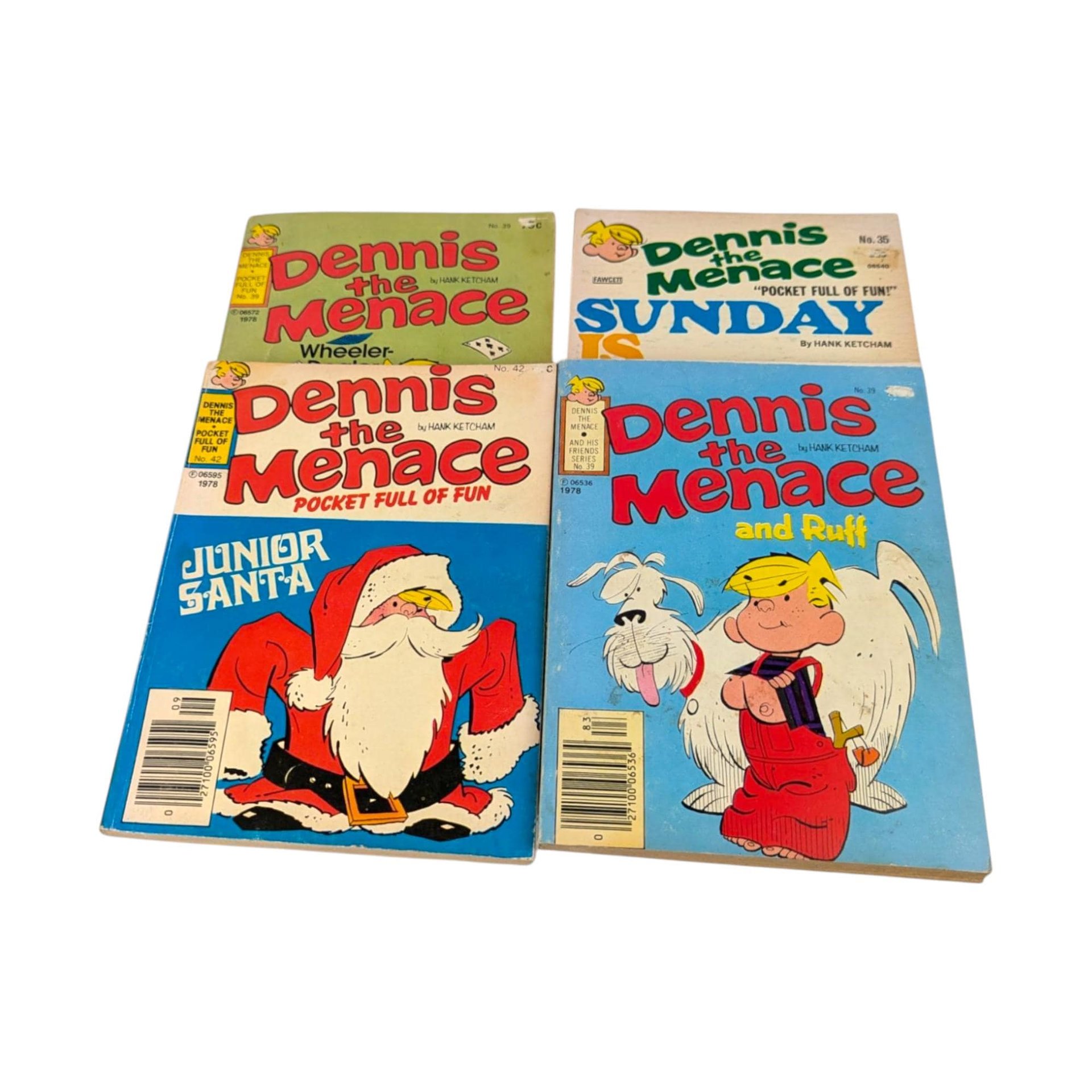 Vintage Dennis the Menace Book Set: 1977-78 Hank Ketcham Comics