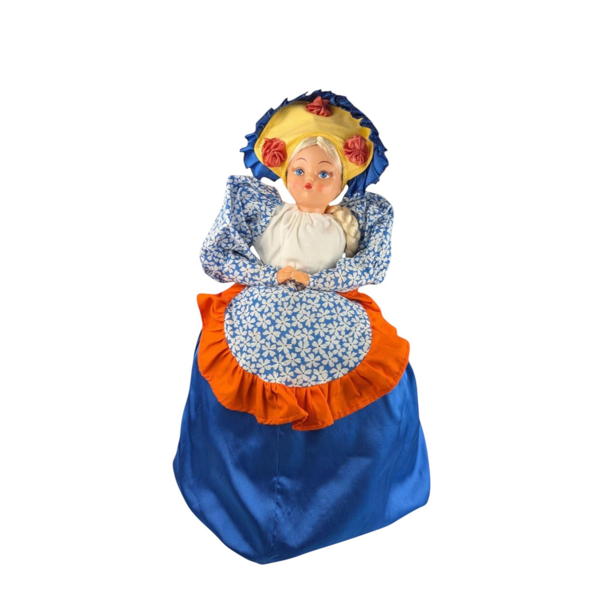 Vintage Teapot Cozy Doll: Handmade Country Kitchen Decor