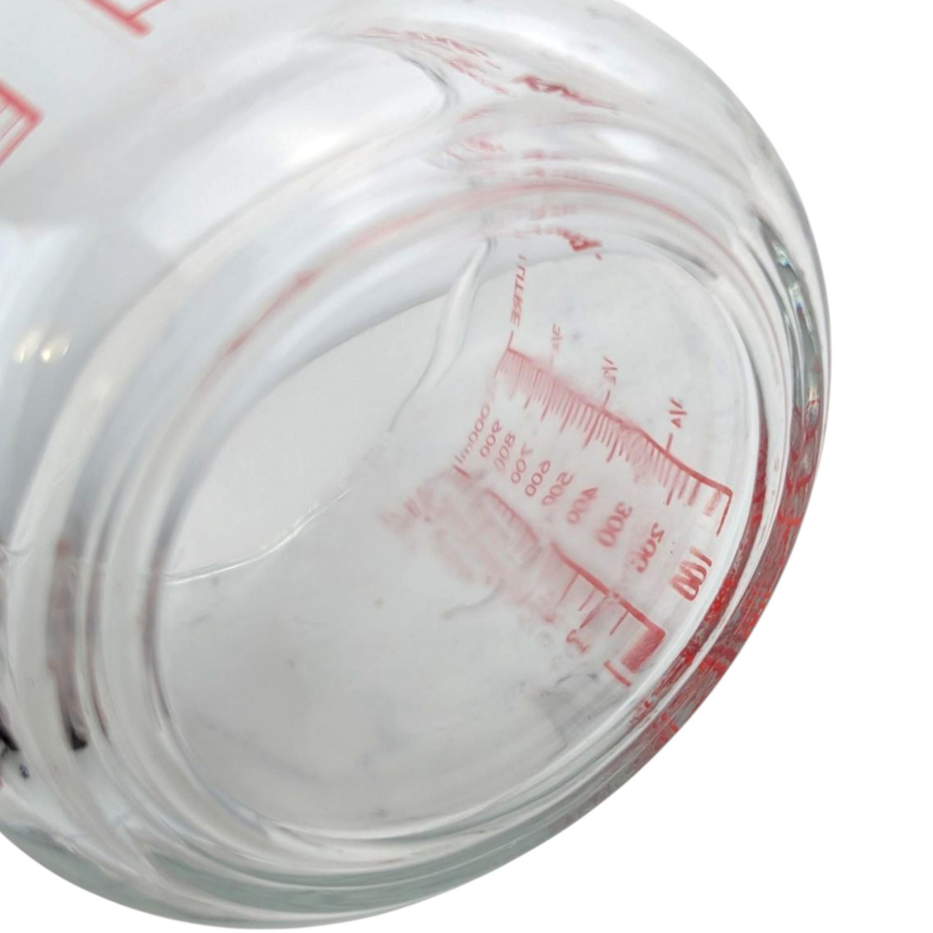 Vintage Anchor Hocking Glass Measuring Cup: 32oz, Red Markings