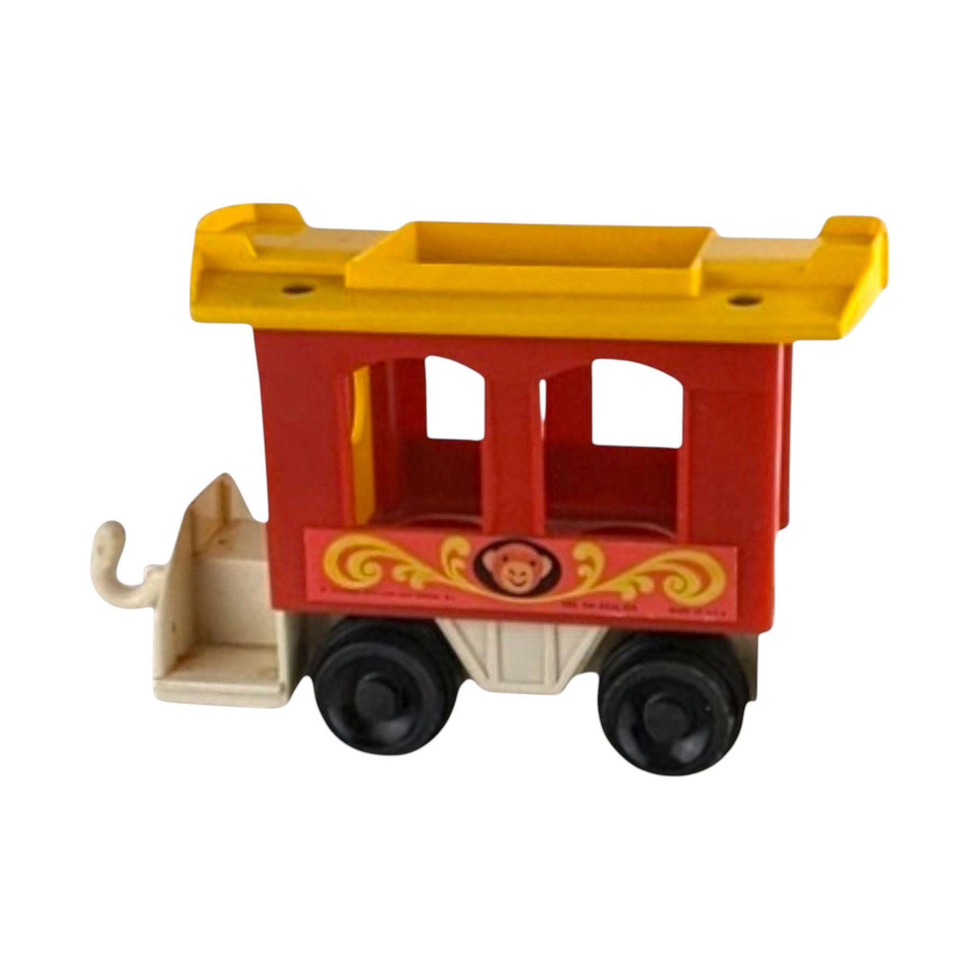 Vintage Fisher Price Little People Train, 3-Piece Train Set, 1973 Little People, Toy Train, Collectible Toy, Preschool Toy