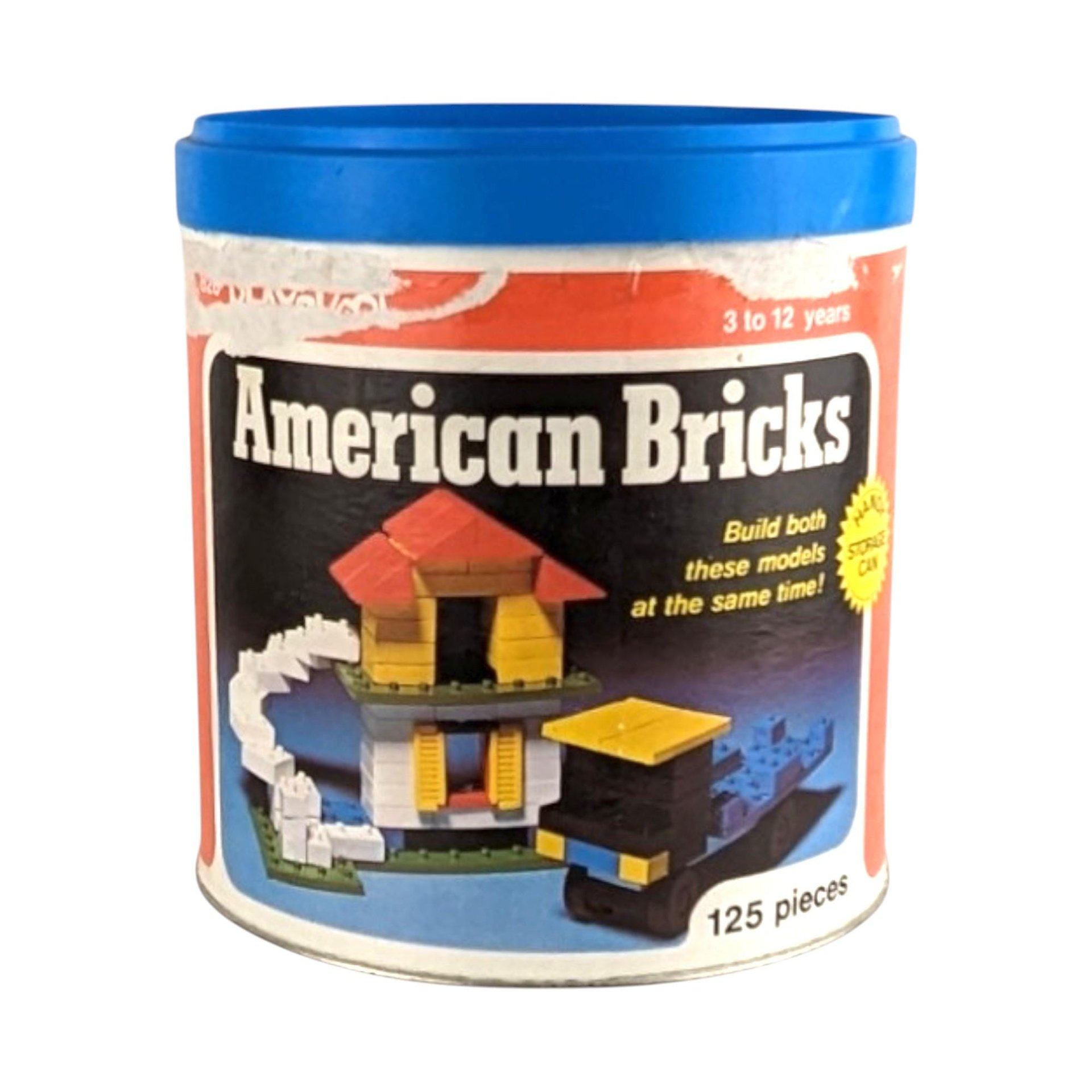 Vintage 1976 Playskool American Bricks | Building Blocks | Classic Construction Toy | Retro Toy