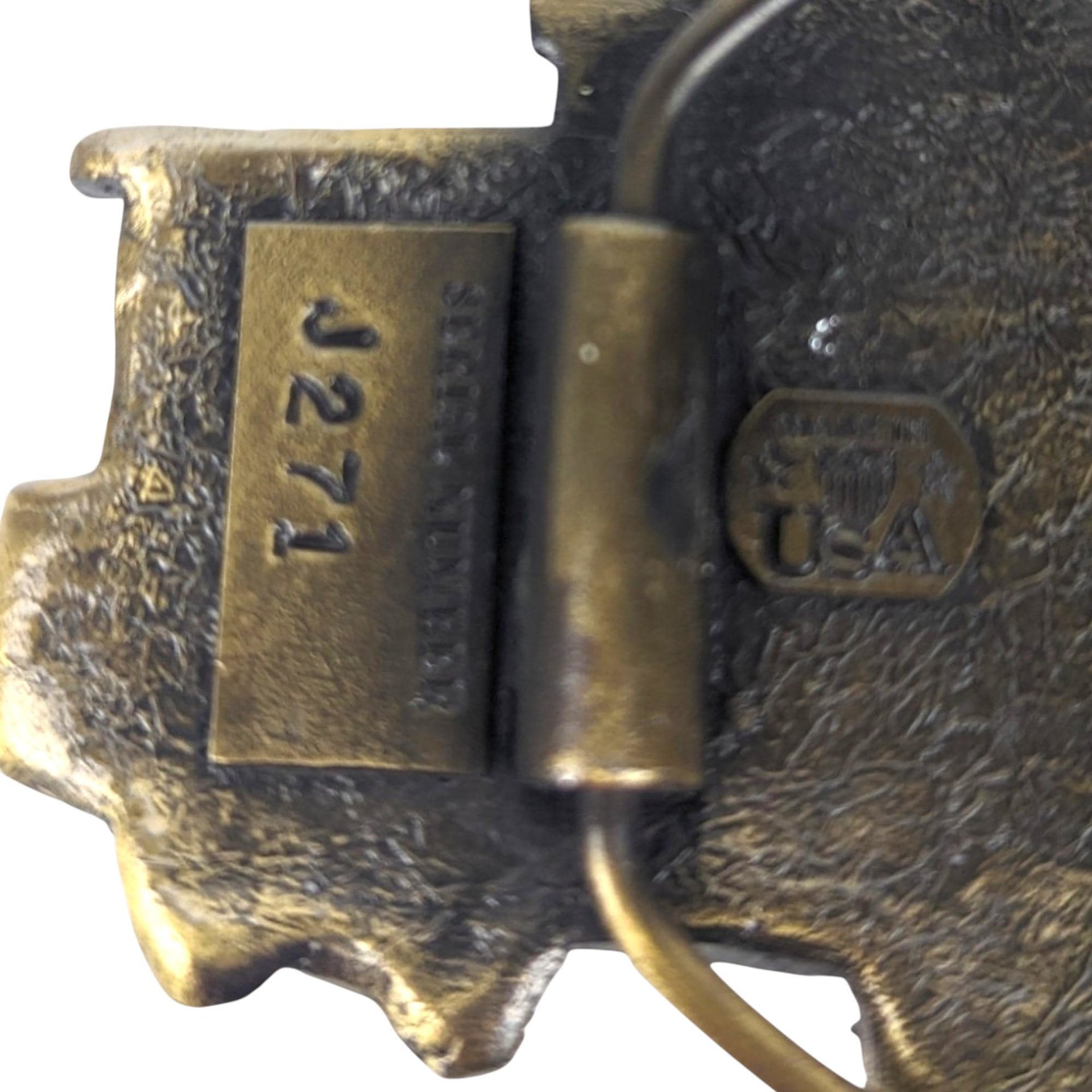 Vintage 1976 Chicago Caboose Belt Buckle | Brass and Enamel Buckle | Train Memorabilia | Gift for Train Enthusiast
