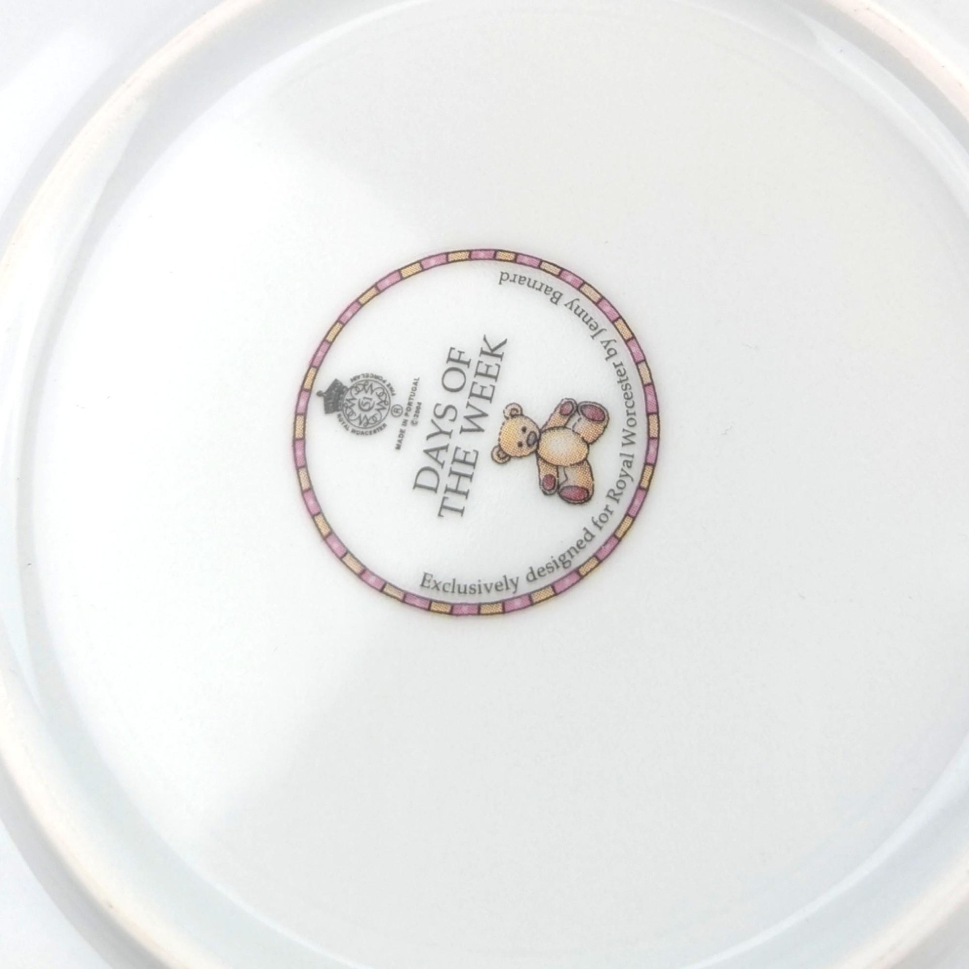 Vintage Royal Worcester Days of the Week 3-Piece Child Set, Mug, Bowl, Plate, Nursery Rhyme Decor, Baby Shower Gift, Christening Present