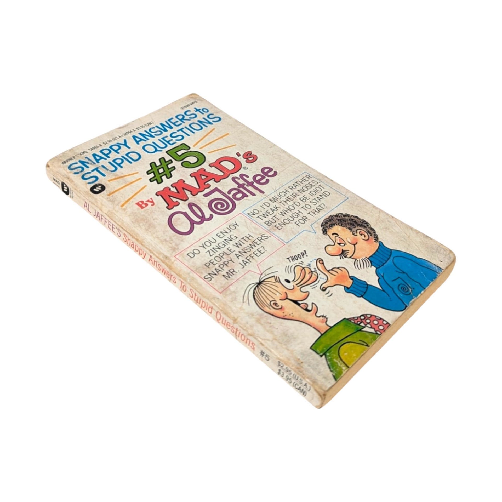 Vintage Mad Magazine, Snappy Answers to Stupid Questions #5, Al Jaffee, Humor Book, Paperback, 1984, Collectible Book, Gag Gift