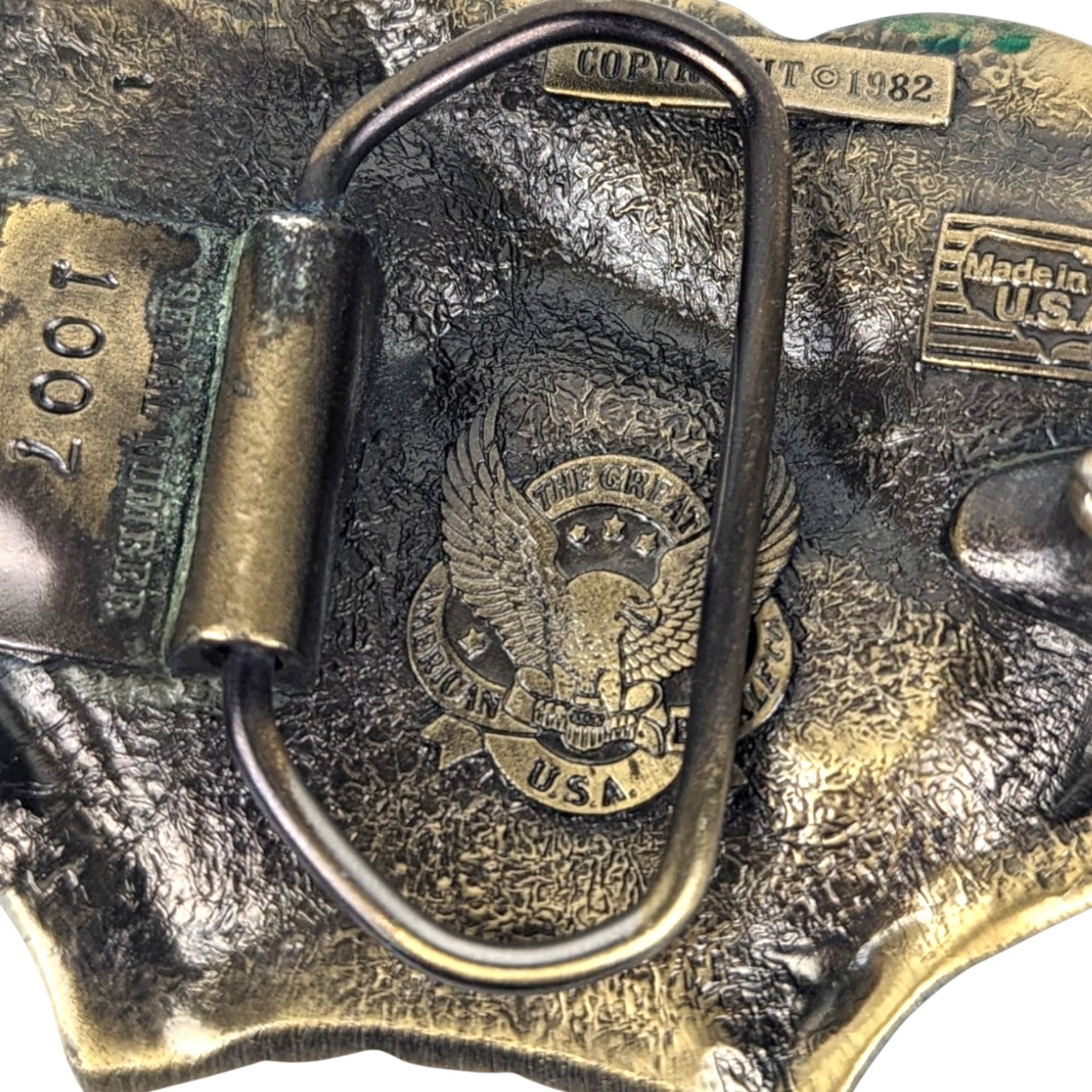 Vintage 1982 Leaping Buck & Doe Belt Buckle | Hunting Belt Buckle | Wildlife Buckle | Gift for Hunter