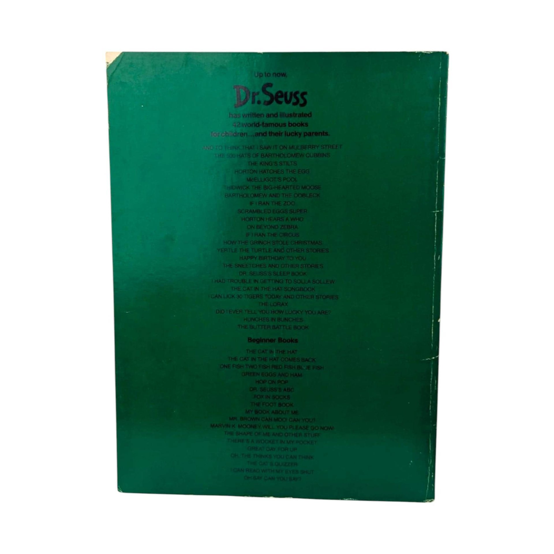 Vintage 1985 How the Grinch Stole Christmas Book, Dr. Seuss Softcover, Holiday Story, Gift for Children