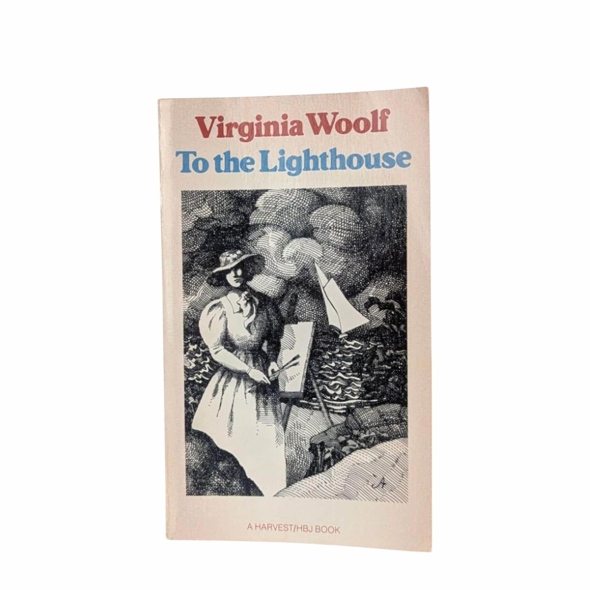 Vintage To the Lighthouse by Virginia Woolf, Softcover, Classic Literature, Bloomsbury Group, Literary Gift