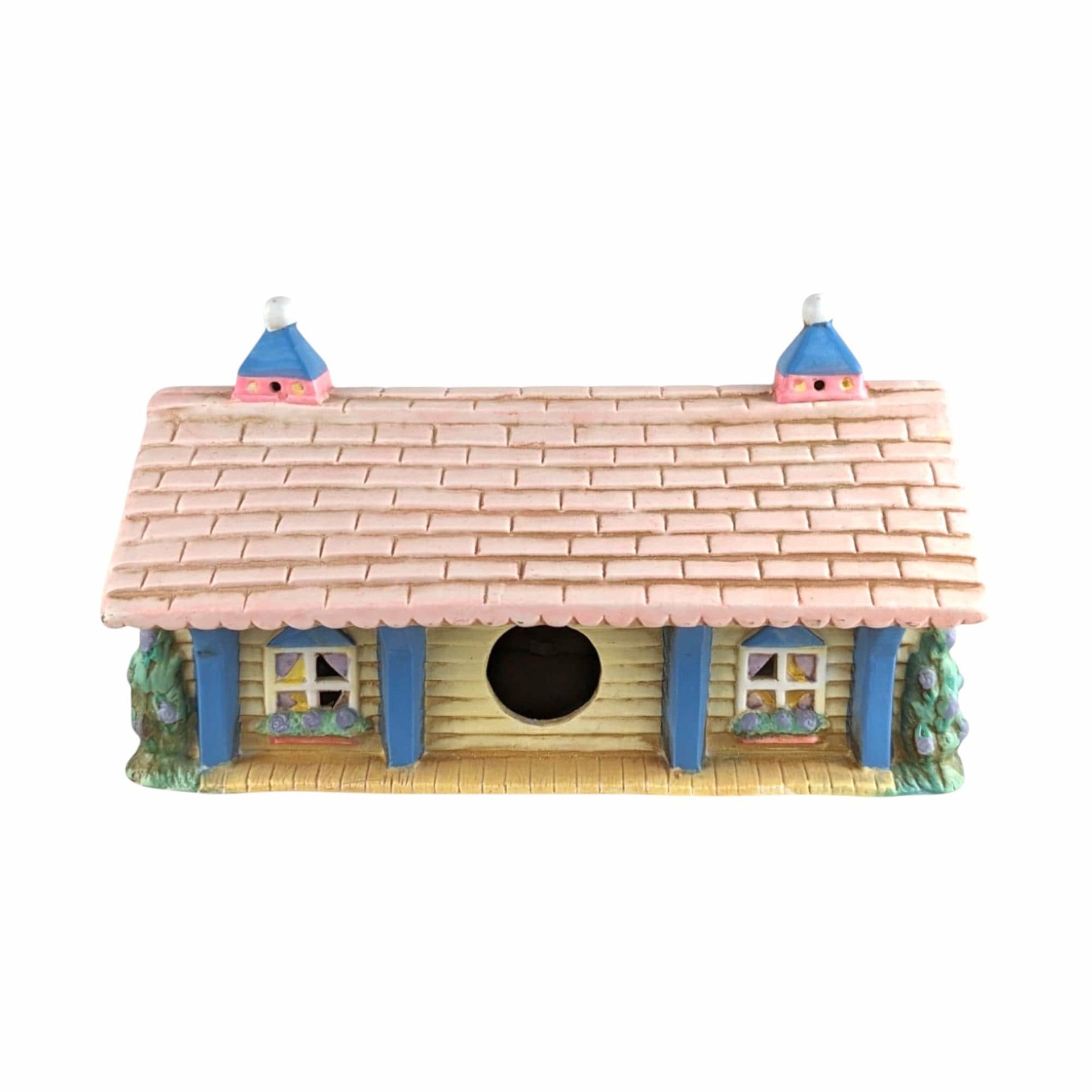 Vintage Midwest Cottontail Lane Station Lighted House | Easter Village Decor | Spring Decor | Ceramic House
