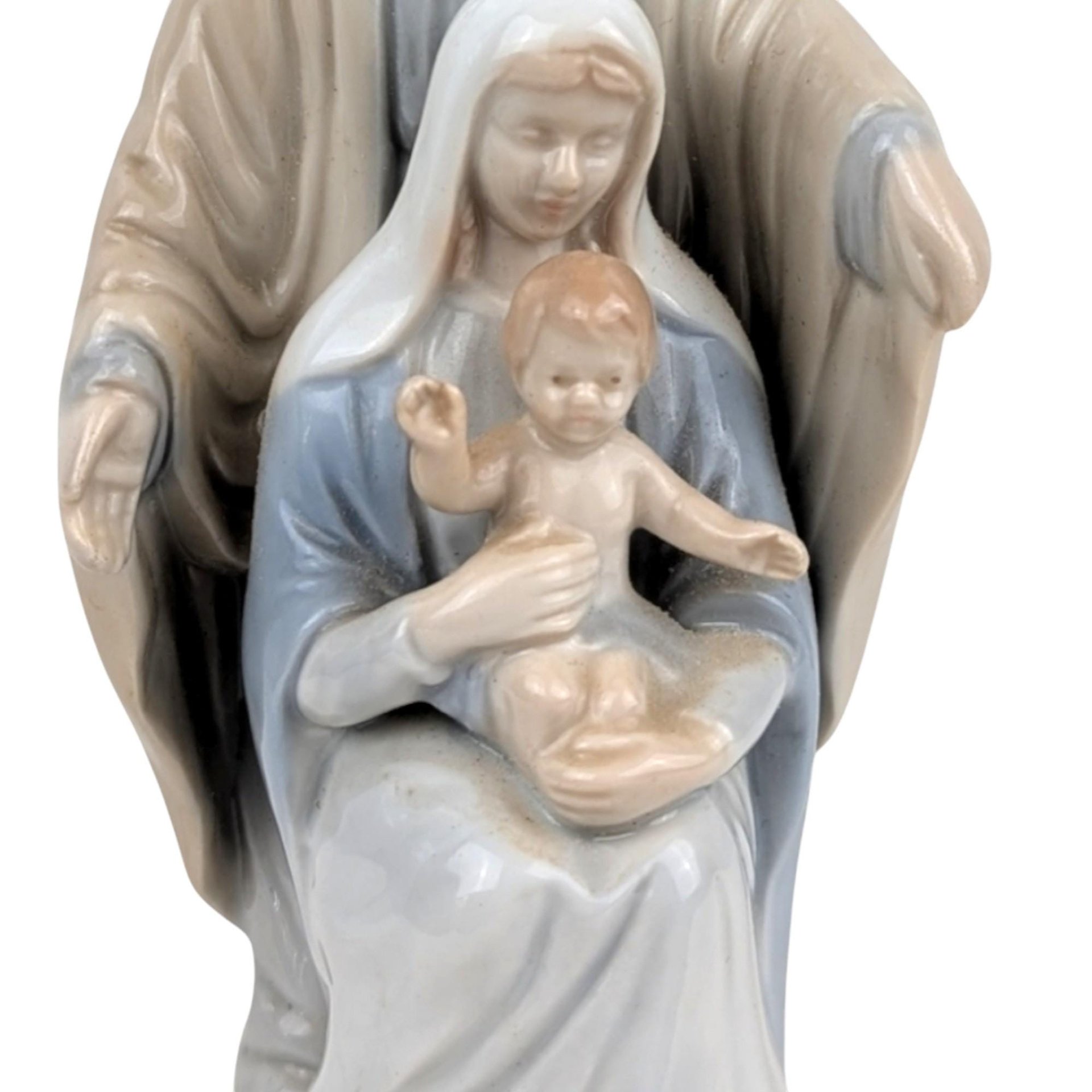 Vintage Roman Porcelain Holy Family Figurine, Religious Home Decor, 5.5" Tall