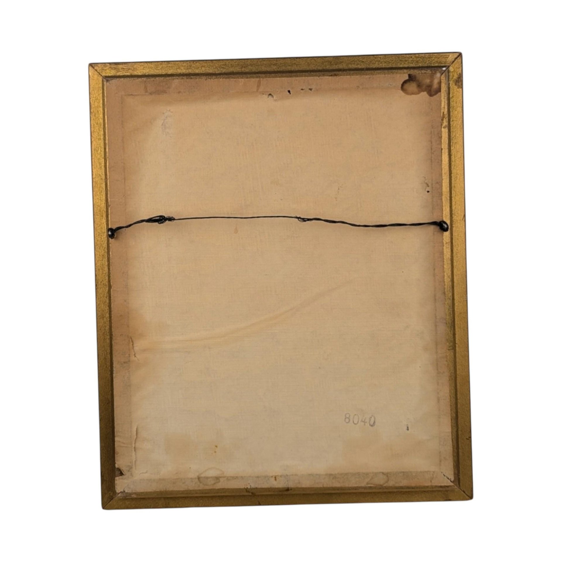 Vintage Warner Sallman "Head of Christ" Print: Kriebel & Bates Lithograph