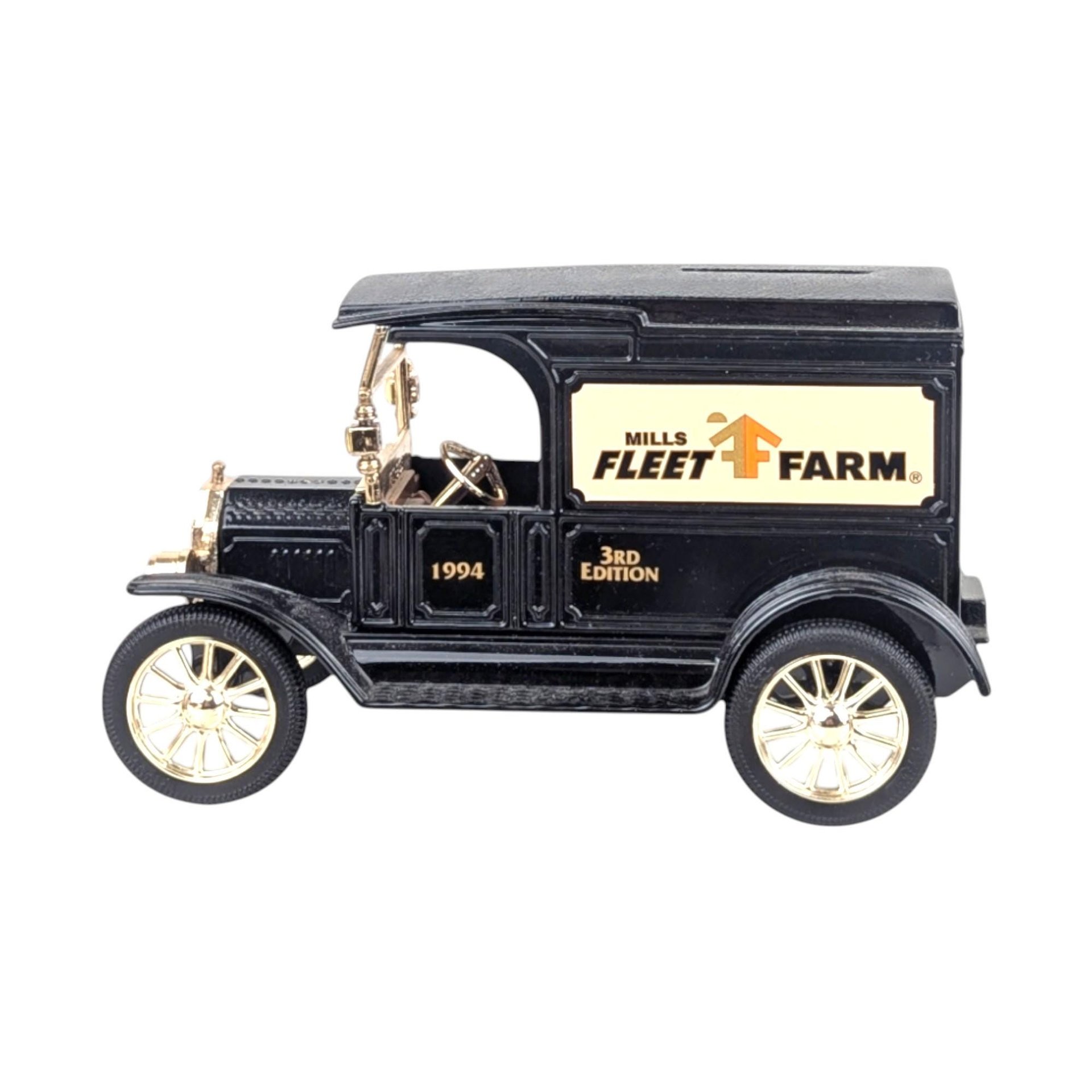 Vintage Diecast Banks - ERTL Big Bear & Fleet Farm Trucks - With Boxes
