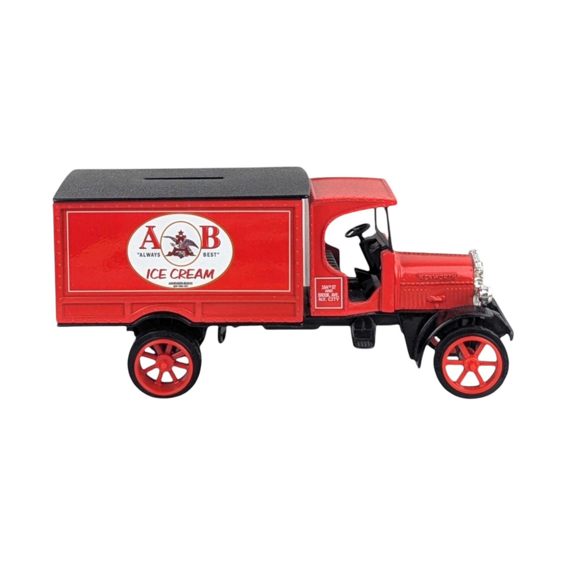 Vintage Anheuser-Busch Diecast Banks - ERTL Kenworth & Hawkeye Trucks - With Boxes