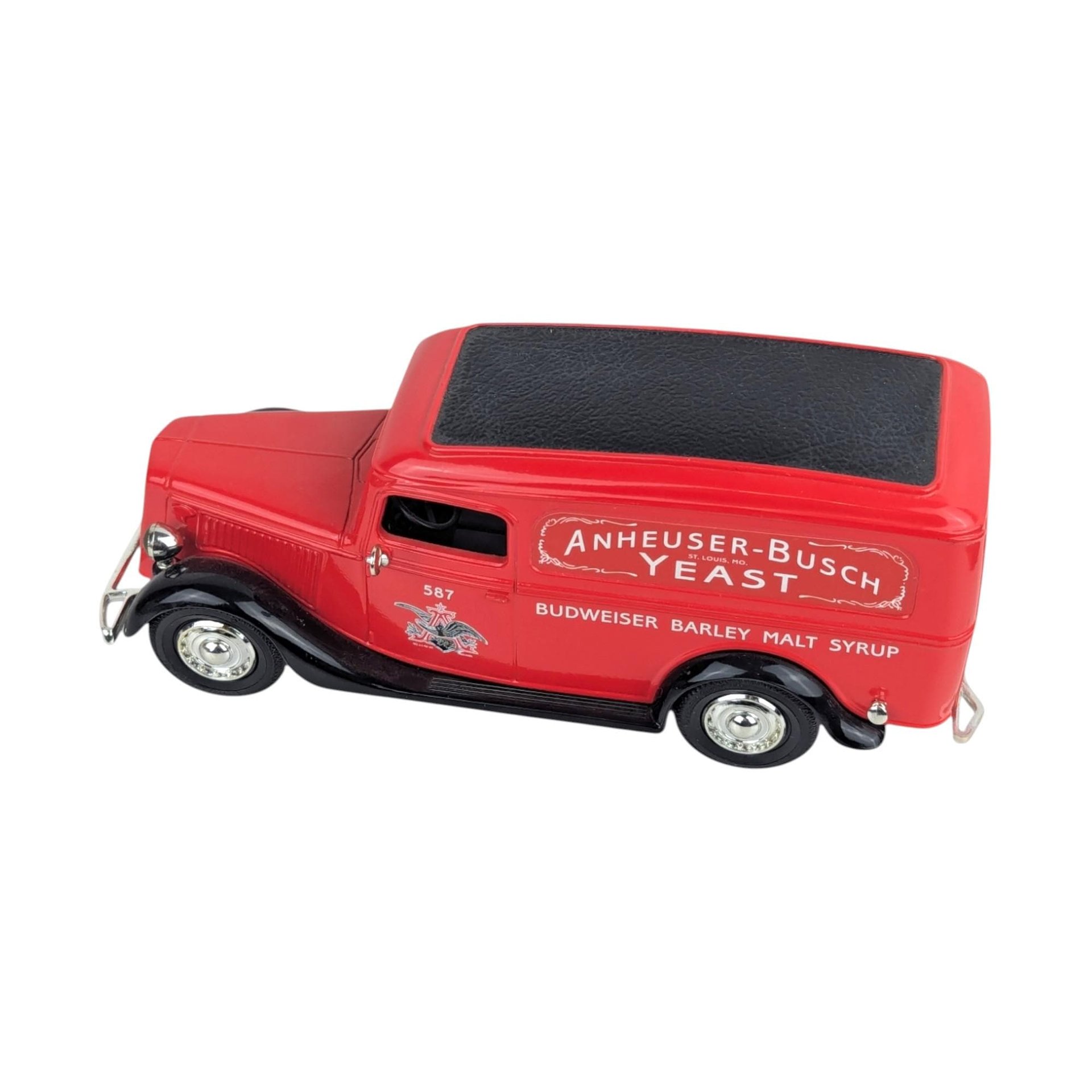 Vintage Anheuser-Busch Diecast Banks - ERTL Ford & Chevy Panel Trucks - With Boxes