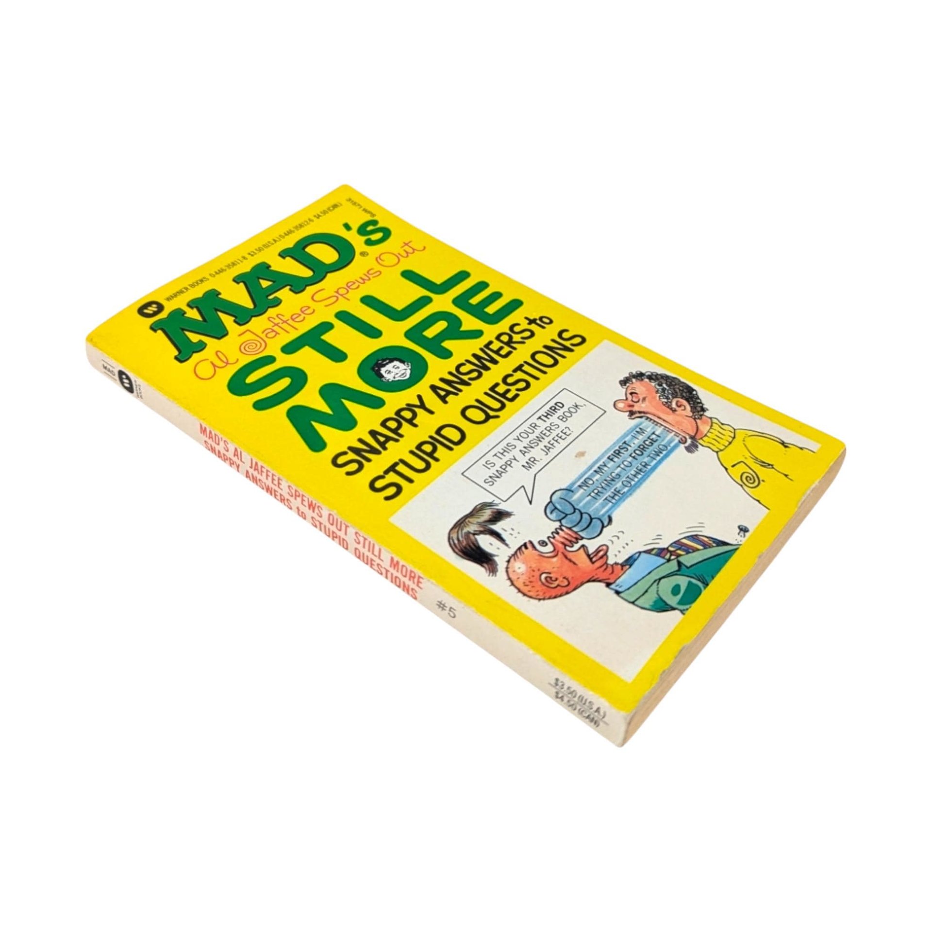 Mad Magazine, Al Jaffee, Snappy Answers to Stupid Questions, Humor Book, 1988, Paperback Book, Collectible Book, Gag Gift, Stocking Stuffer