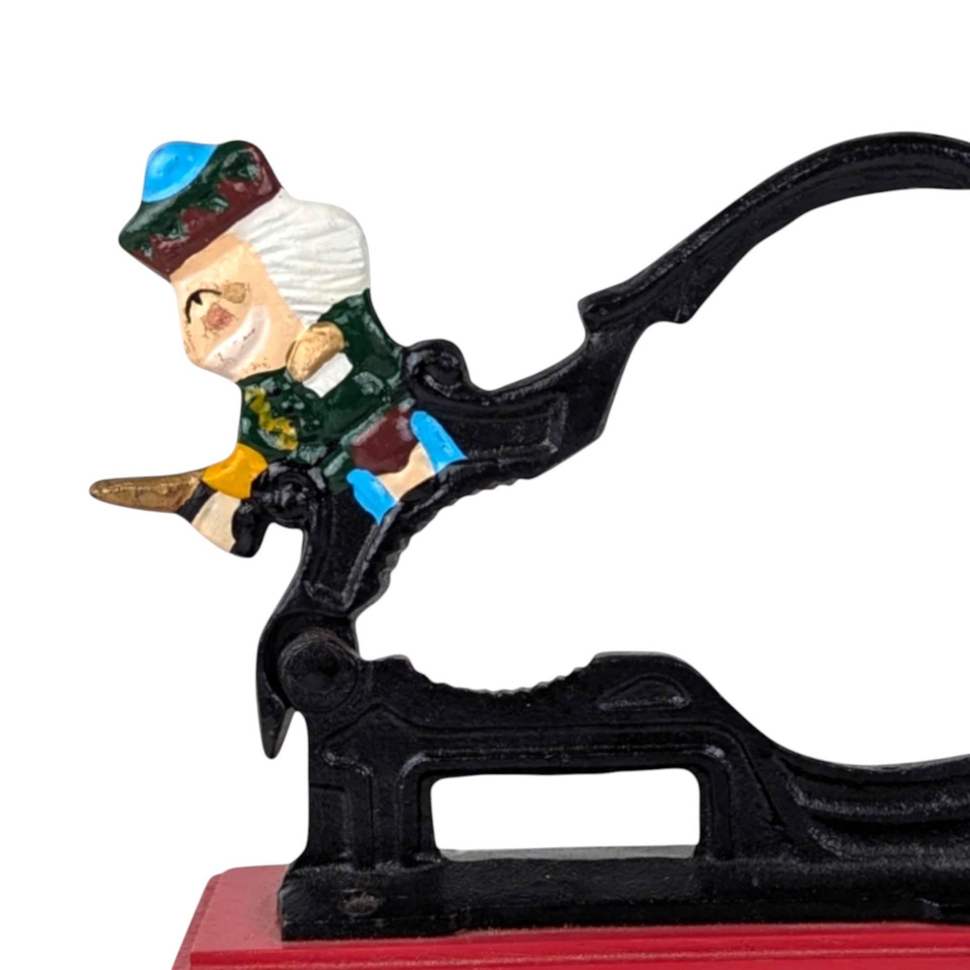 Vintage Cast Iron Nutcracker, Christmas Decor, Figural Nutcracker, Holiday Kitchen Tool, Unique Gift