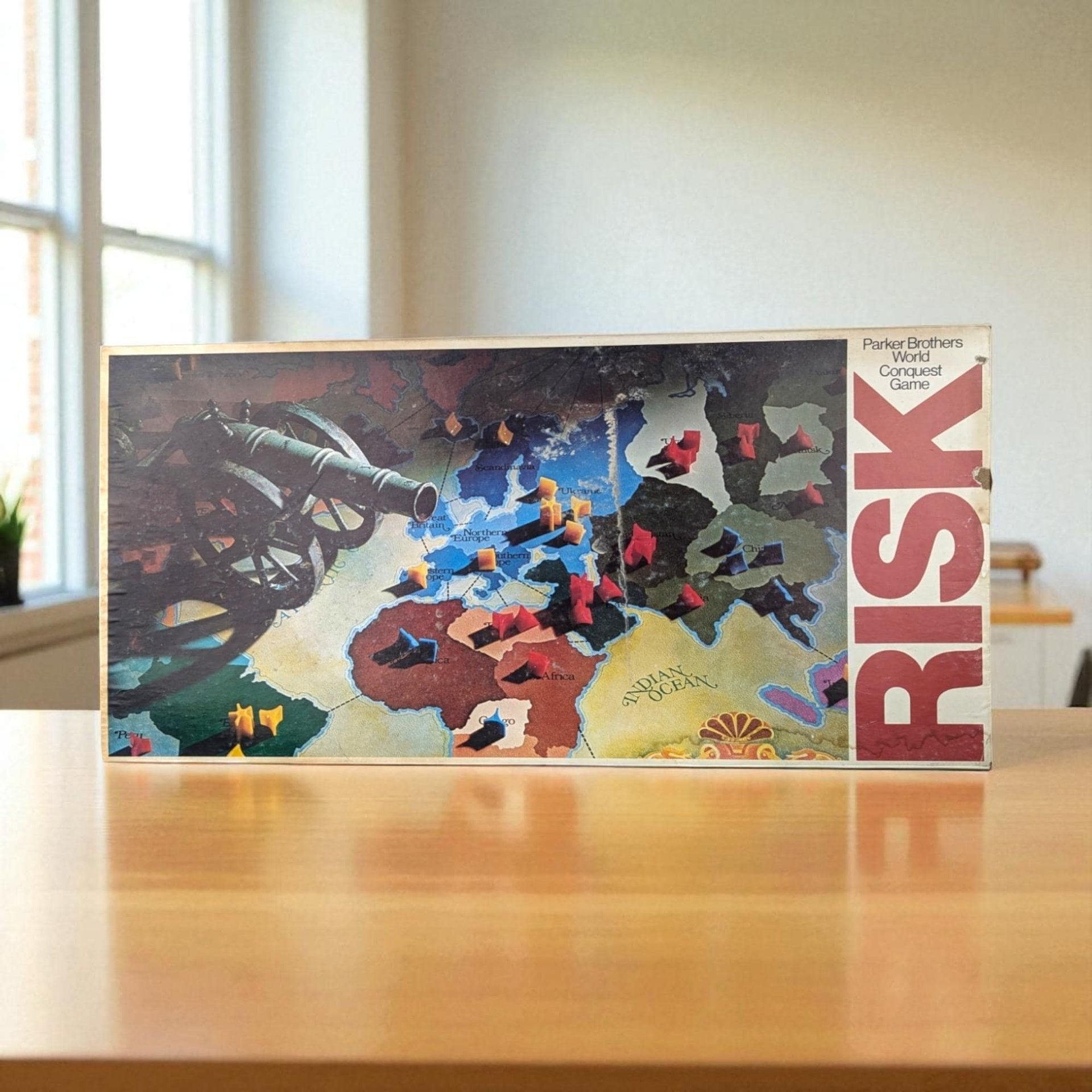 1975 Parker Brothers Risk Game, Vintage Board Game, Complete, Strategy Game, World Conquest Game, Collectible Board Game