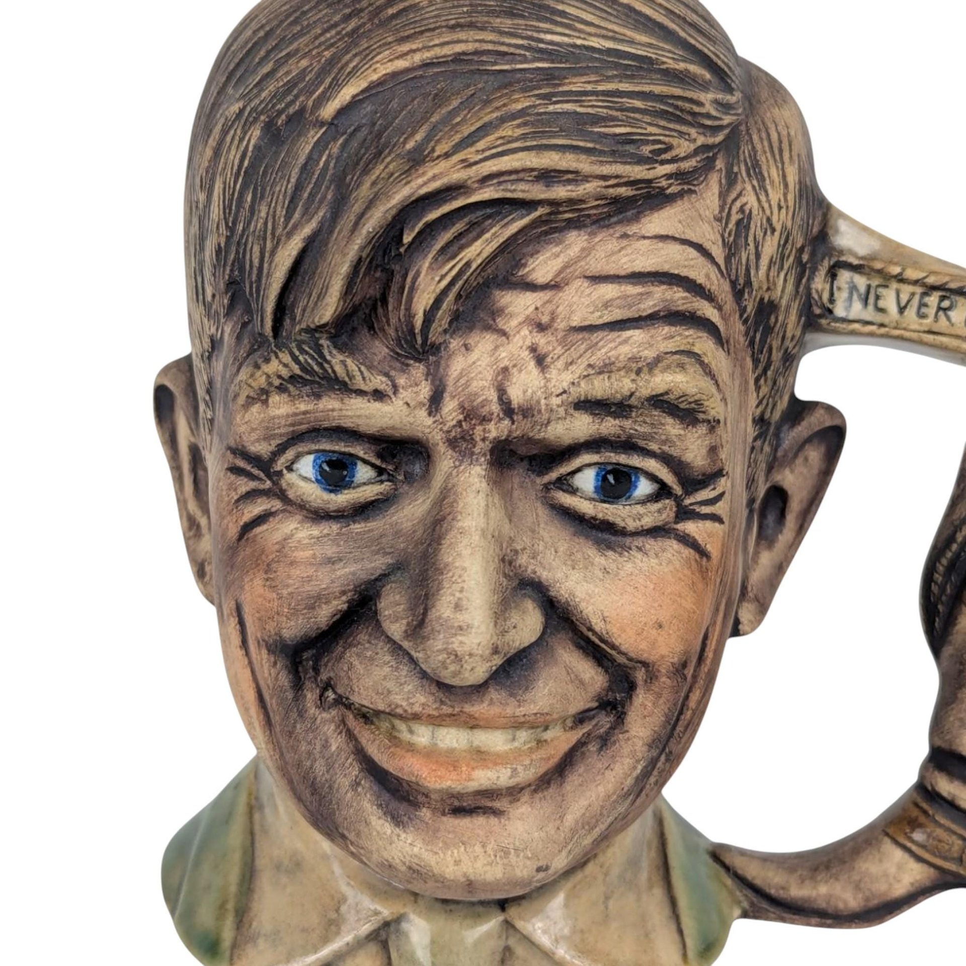 1978 Will Rogers Ceramic Mug, "Never Met A Man I Didn't Like", Vintage Character Mug, Americana Decor
