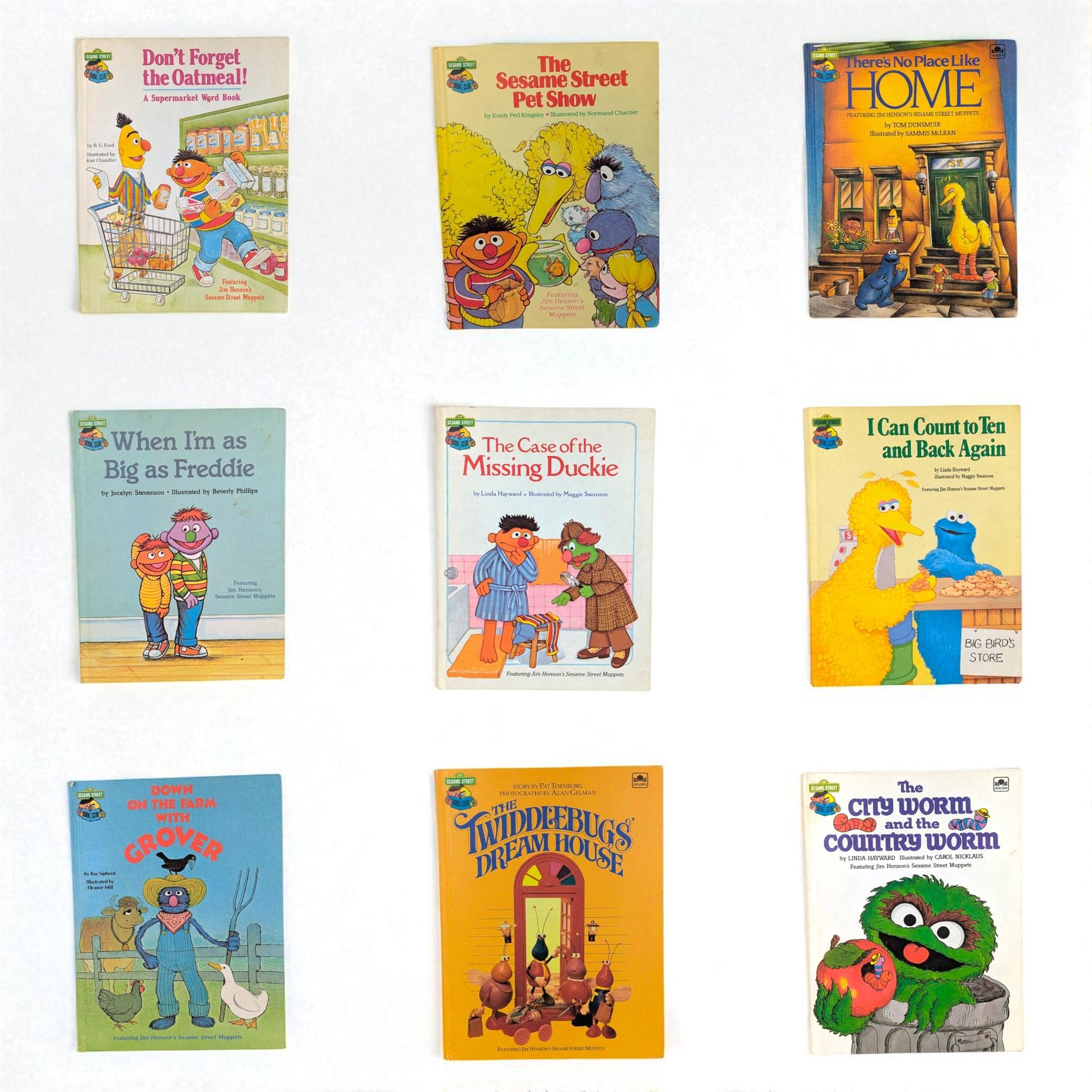 Vintage Sesame Street Book, 1980s Hardcover, Choose Your Title, Jim Henson, Kids Book, Nursery Decor