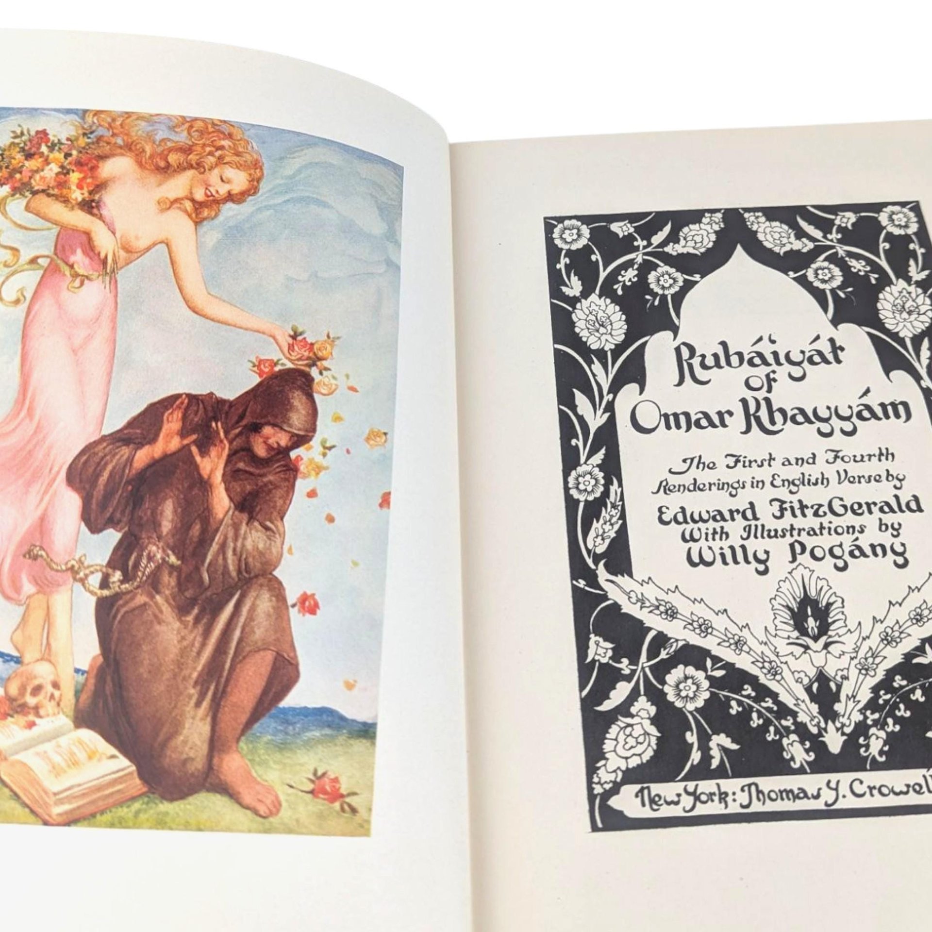 Rubaiyat Omar Khayyam Fitzgerald Pogany Illustrated, Poetry Book, Vintage Literary Gift