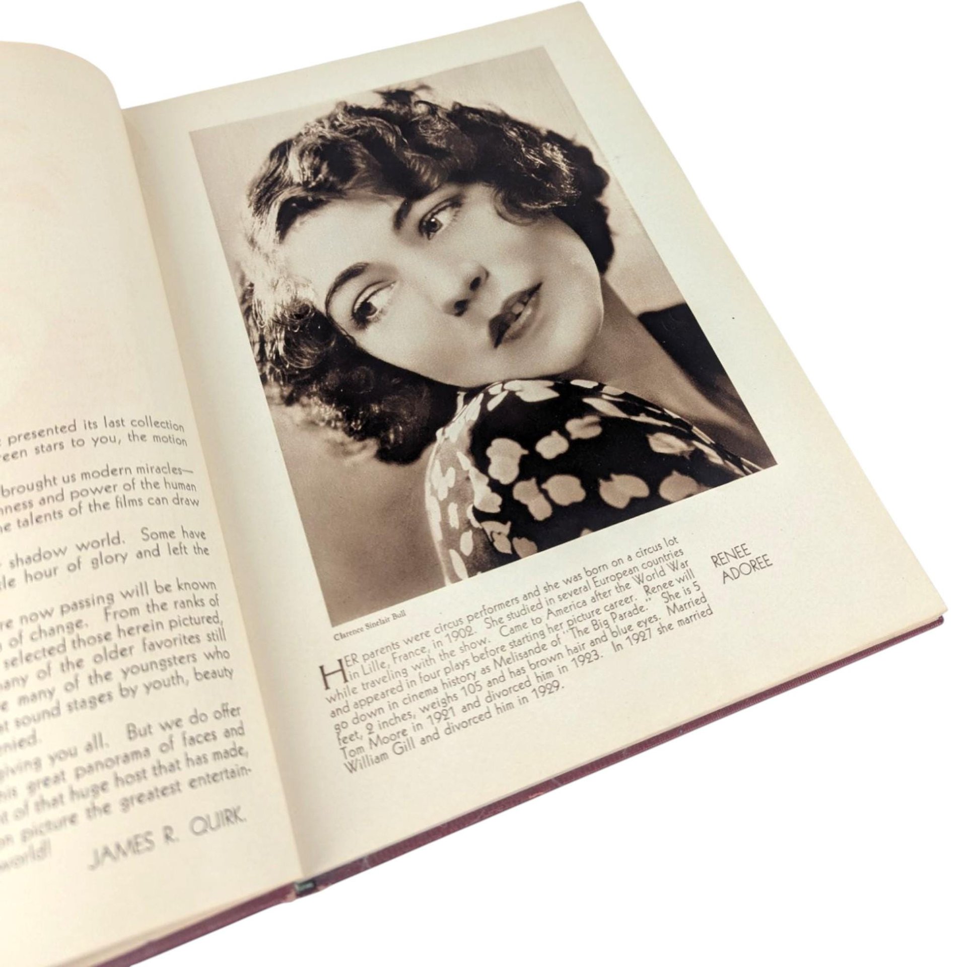 1930 Stars of the Photoplay Book, Antique Movie Star Portraits, Vintage Hollywood Memorabilia