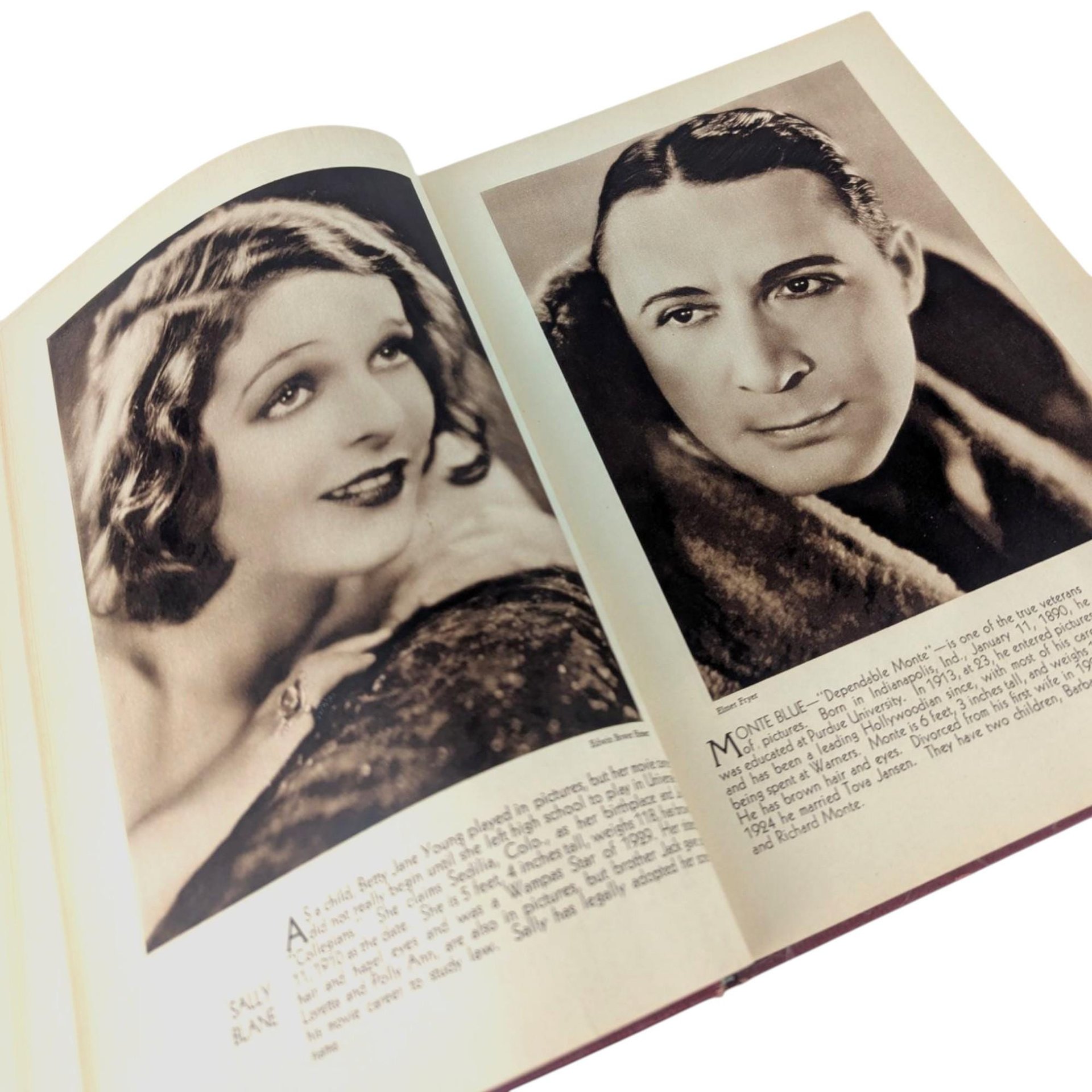 1930 Stars of the Photoplay Book, Antique Movie Star Portraits, Vintage Hollywood Memorabilia