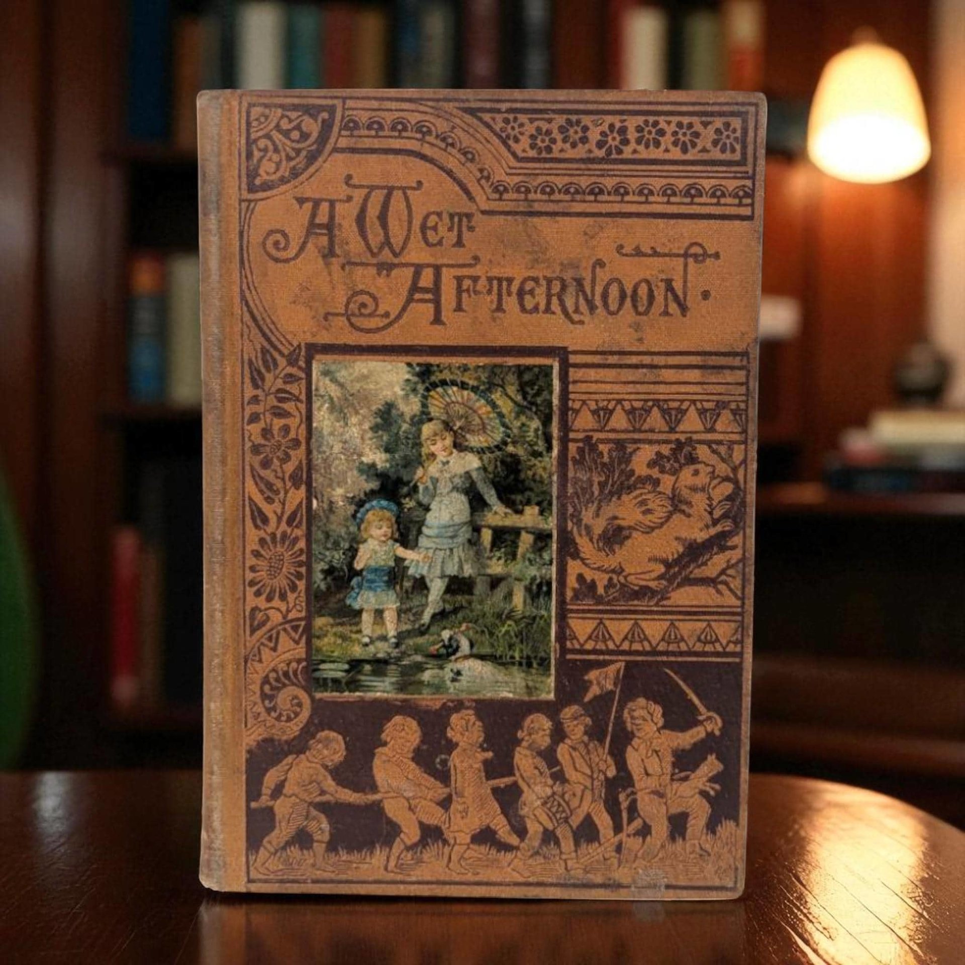 1884 Illustrated Children's Book, Antique Kids Story, Wet Afternoon, Dodd Mead, Collectible Children's Literature