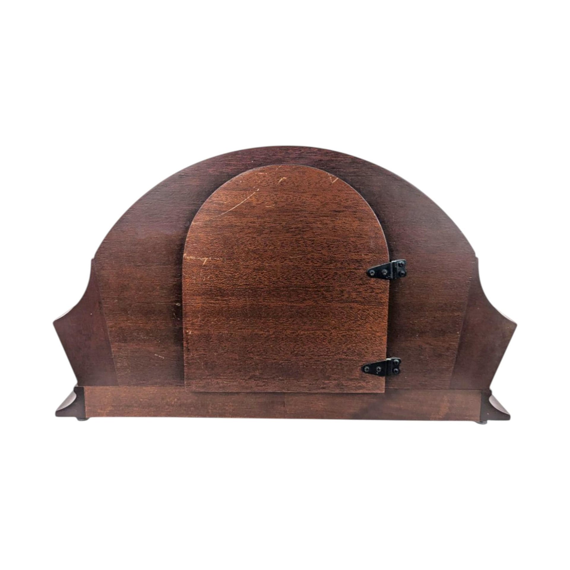 Vintage Seth Thomas Mantel Clock, Wood Case Console Clock, Non-Working Vintage Clock with Key, Home Decor