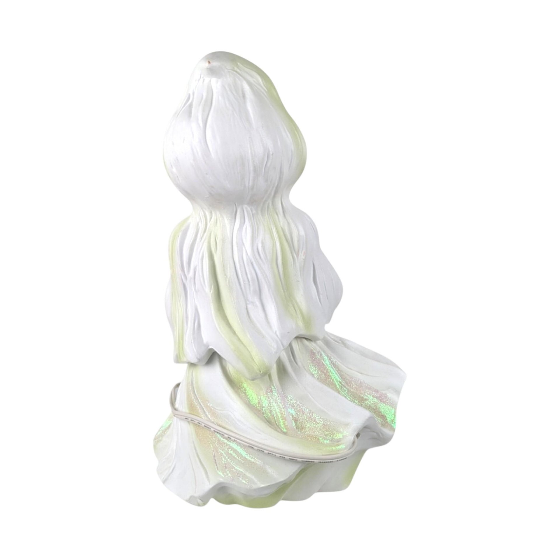 Vintage Holland Mold Ceramic Ghost Light, Halloween Decor, Jack O'Lantern, Ghost with Pumpkin, Collectible Figurine