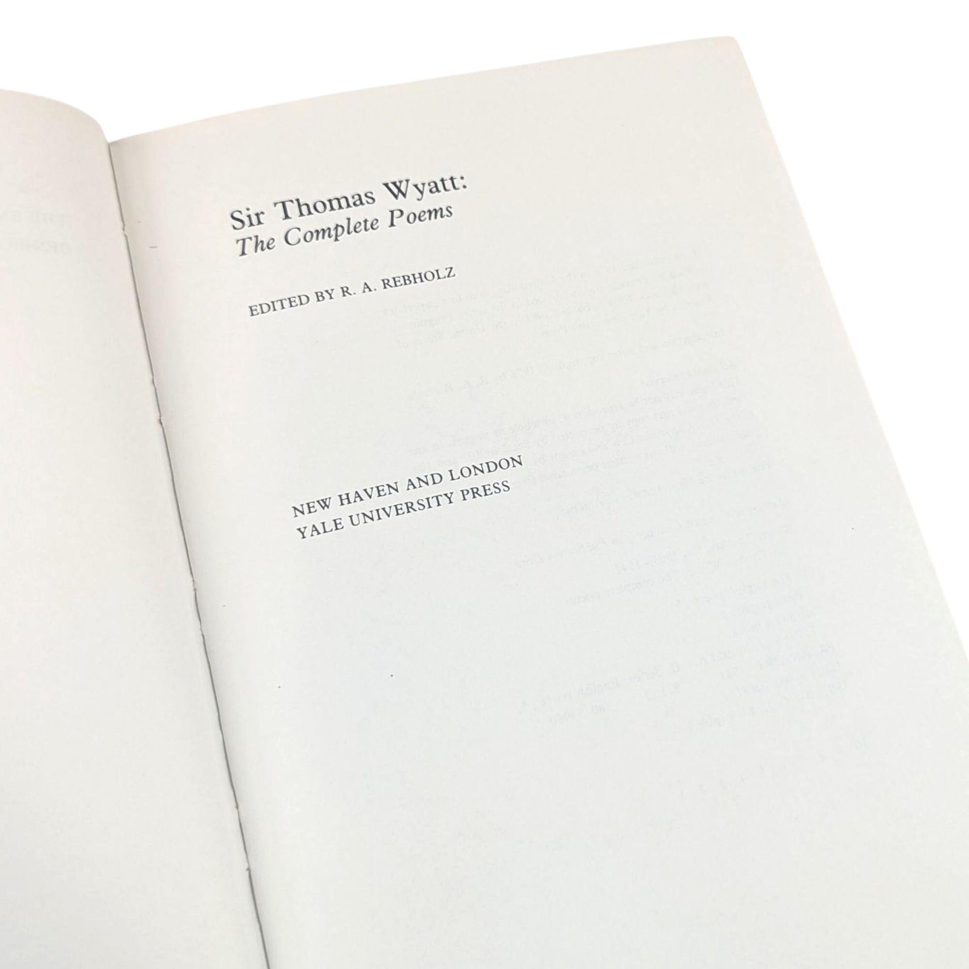 Sir Thomas Wyatt The Complete Poems Vintage 1981 Hardcover, English Poetry Book with Dust Jacket, Tudor Period Literature, Classic Library