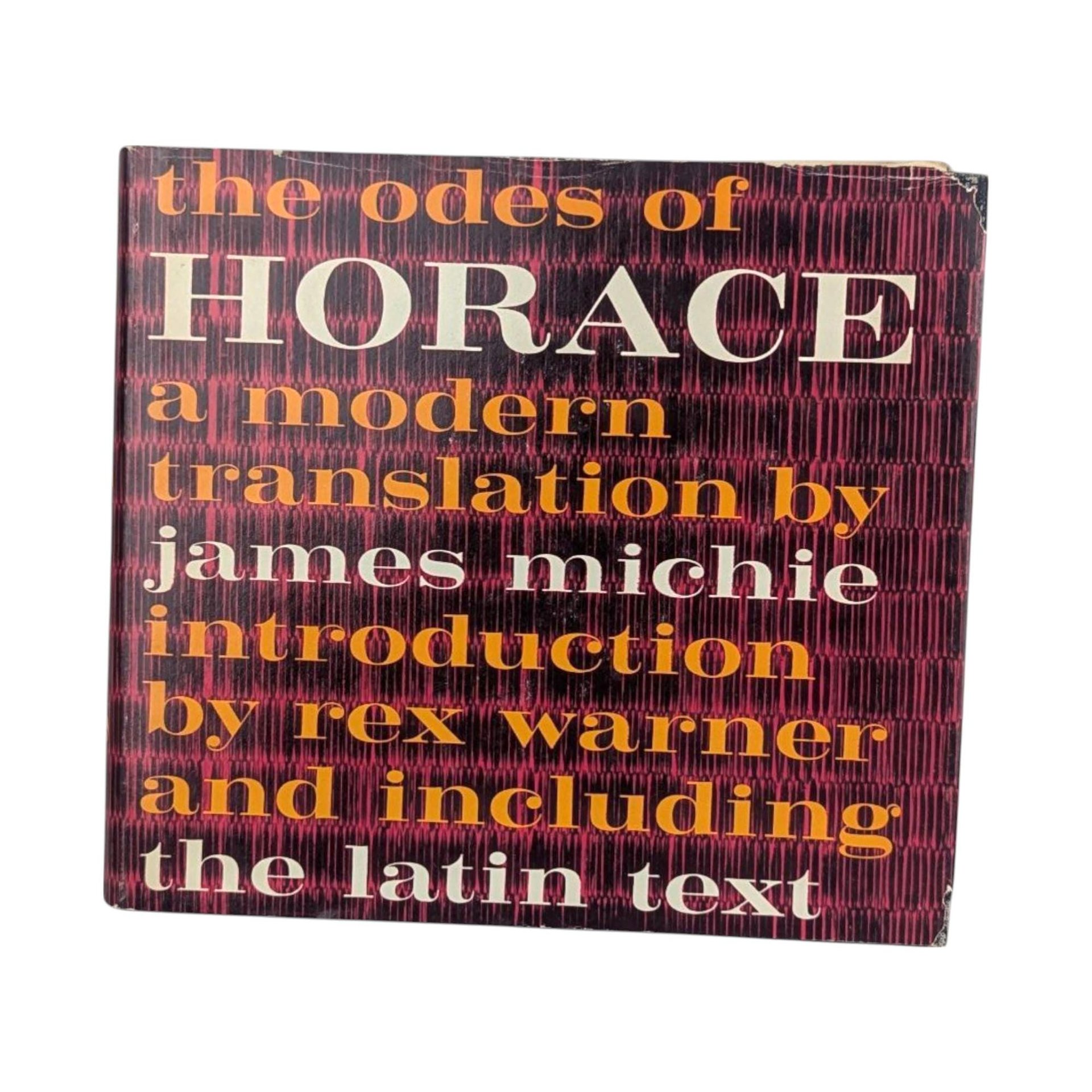 The Odes of Horace Vintage 1963 Hardcover, James Michie Translation with Latin Text, Mid Century Roman Poetry Book, Classic Library Decor