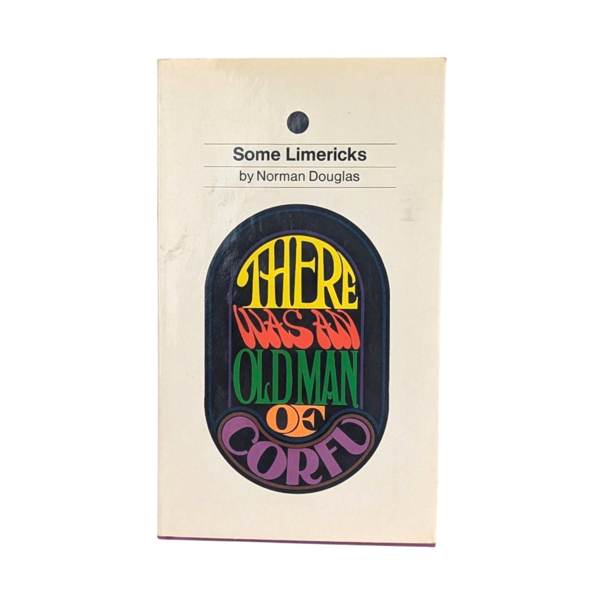 Vintage 1967 Some Limericks by Norman Douglas, Grove Press Hardcover, Humorous Poetry Book with Psychedelic Cover, Funny Gag Gift Book