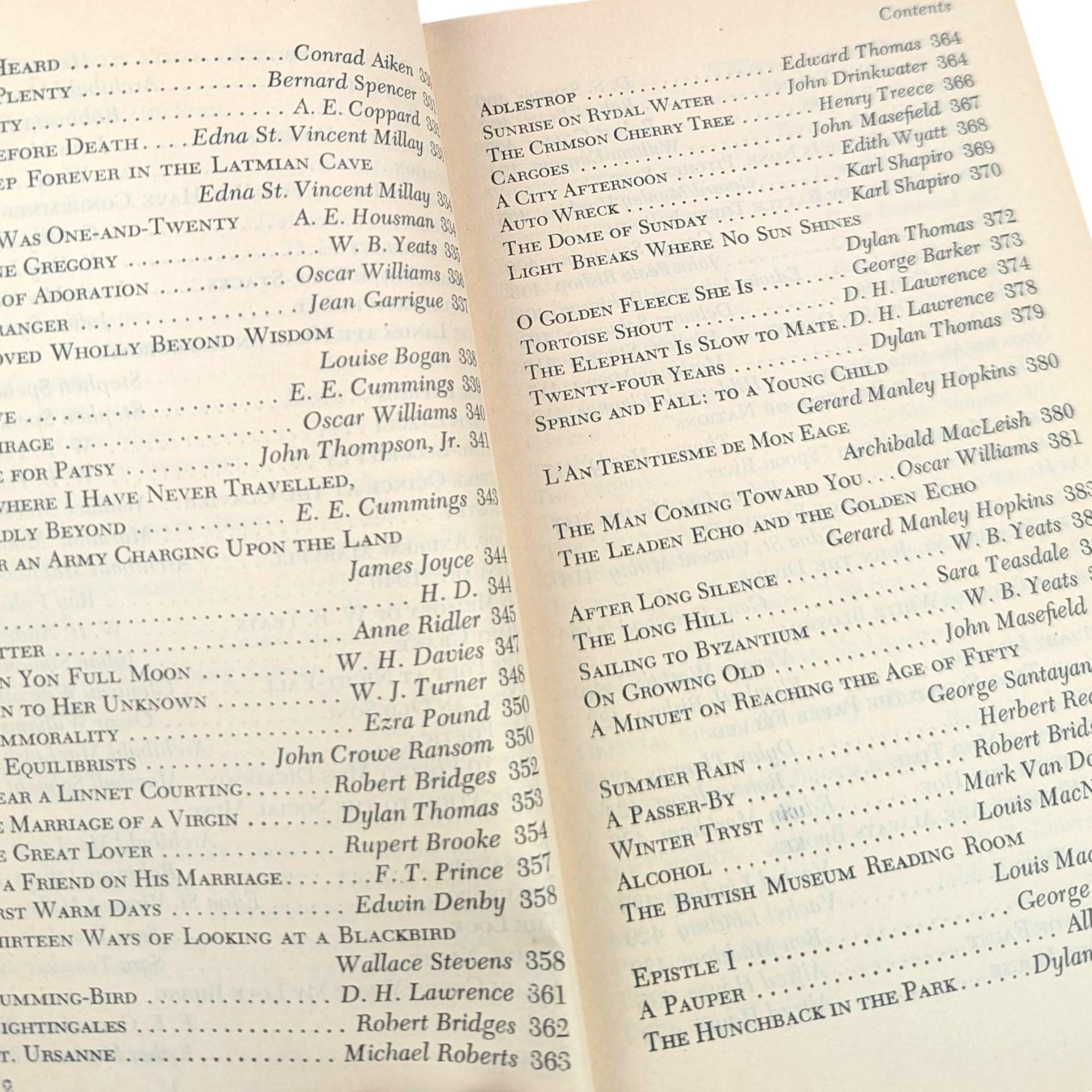 Vintage 1946 A Little Treasury of Modern Poetry, Oscar Williams Hardcover, 20th Century Poems Anthology, Classic Scribner's Book Decor