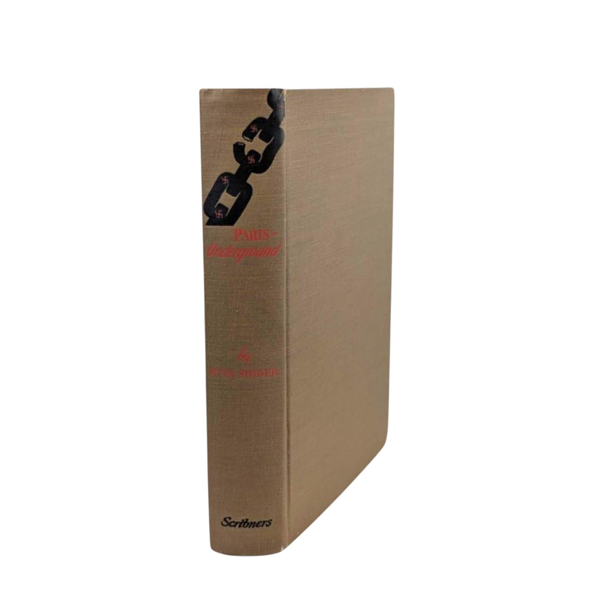 1943 Paris Underground Book Etta Shiber WWII Resistance Memoir Historical Literature Gift for History Buffs
