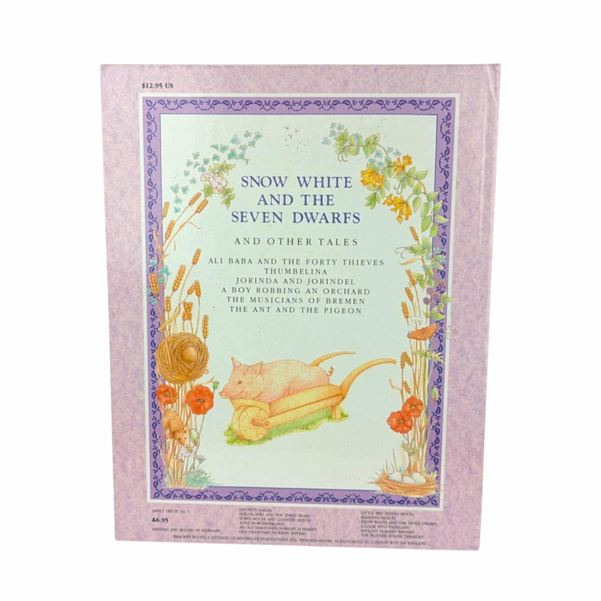 1988 Snow White Book, Jane Harvey Illustrations, Vintage Fairy Tales, Gift for Kids, Classic Storybook