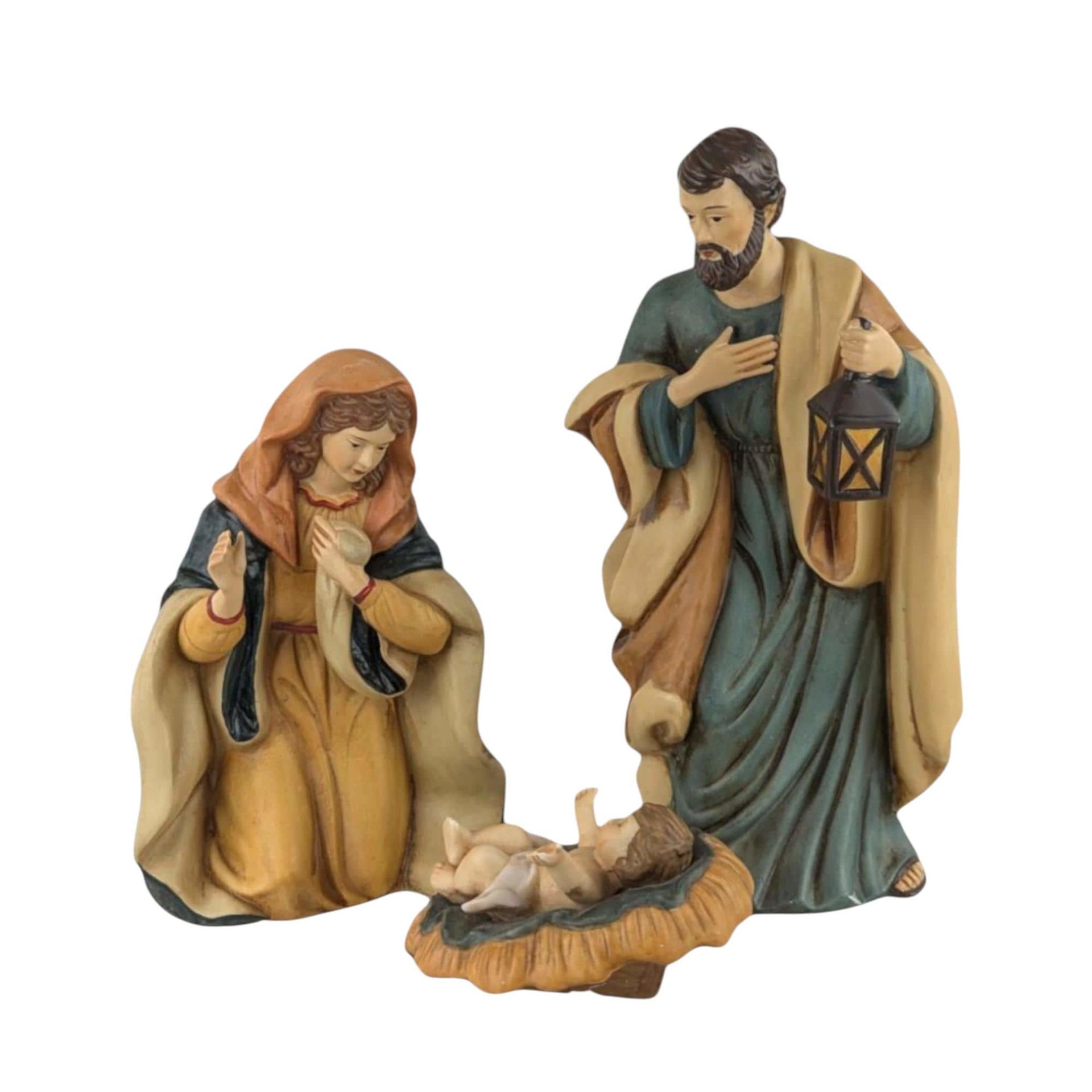 Vintage Kurt Adler Porcelain Nativity Set, 3 Piece Holy Family, Christmas Decor, Religious Gift