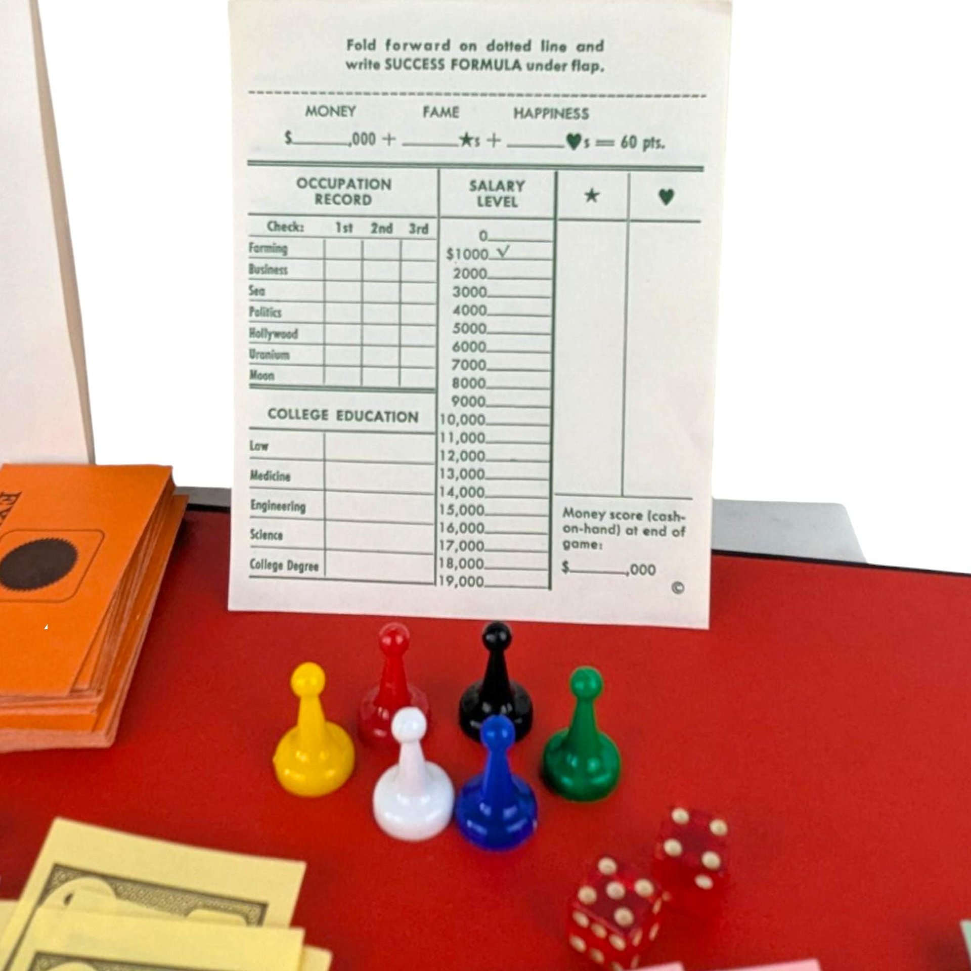 1965 Parker Brothers Careers Board Game Complete, Vintage Family Game Night, Classic Strategy Game with Instructions