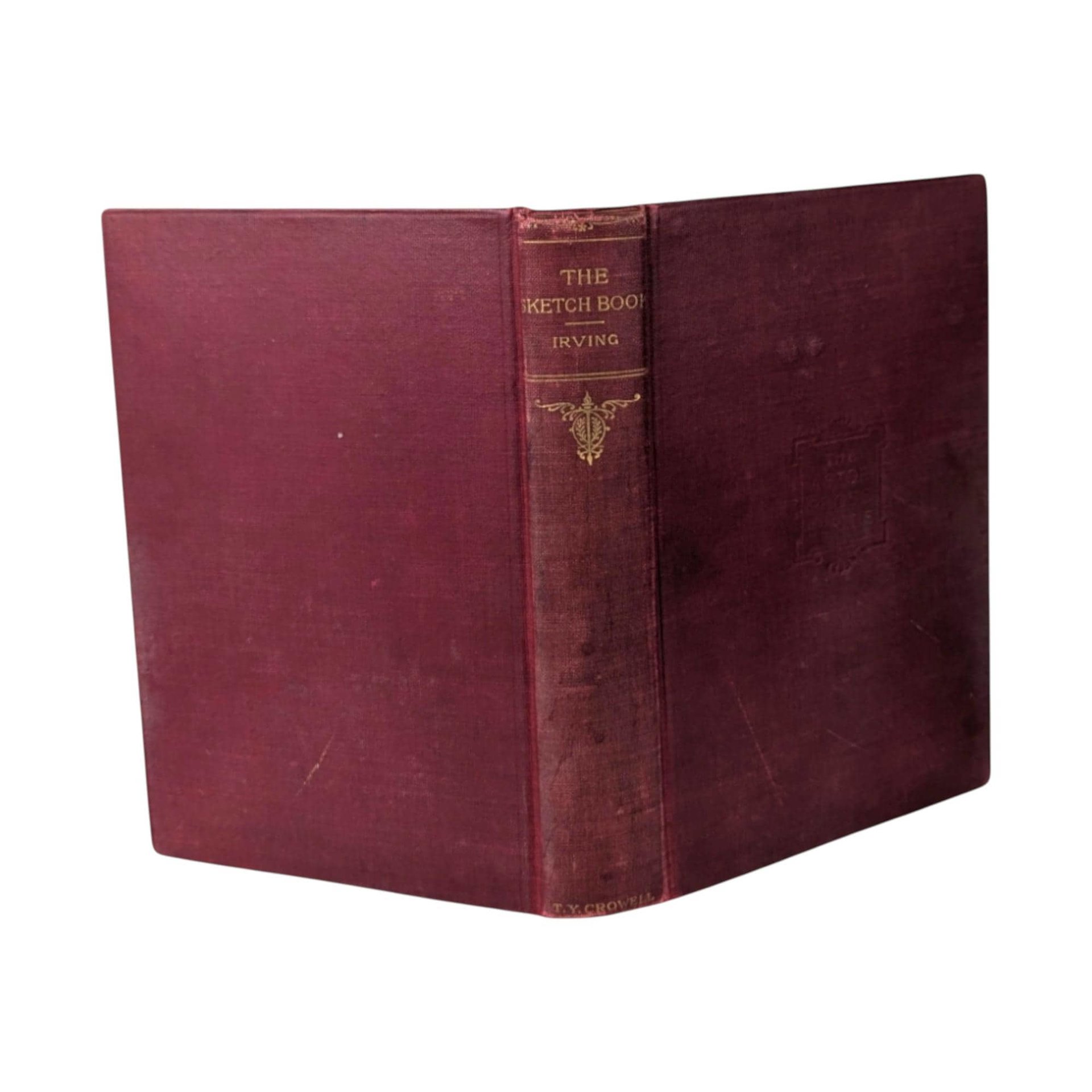 Antique "The Sketch Book" by Washington Irving: Classic American Literature