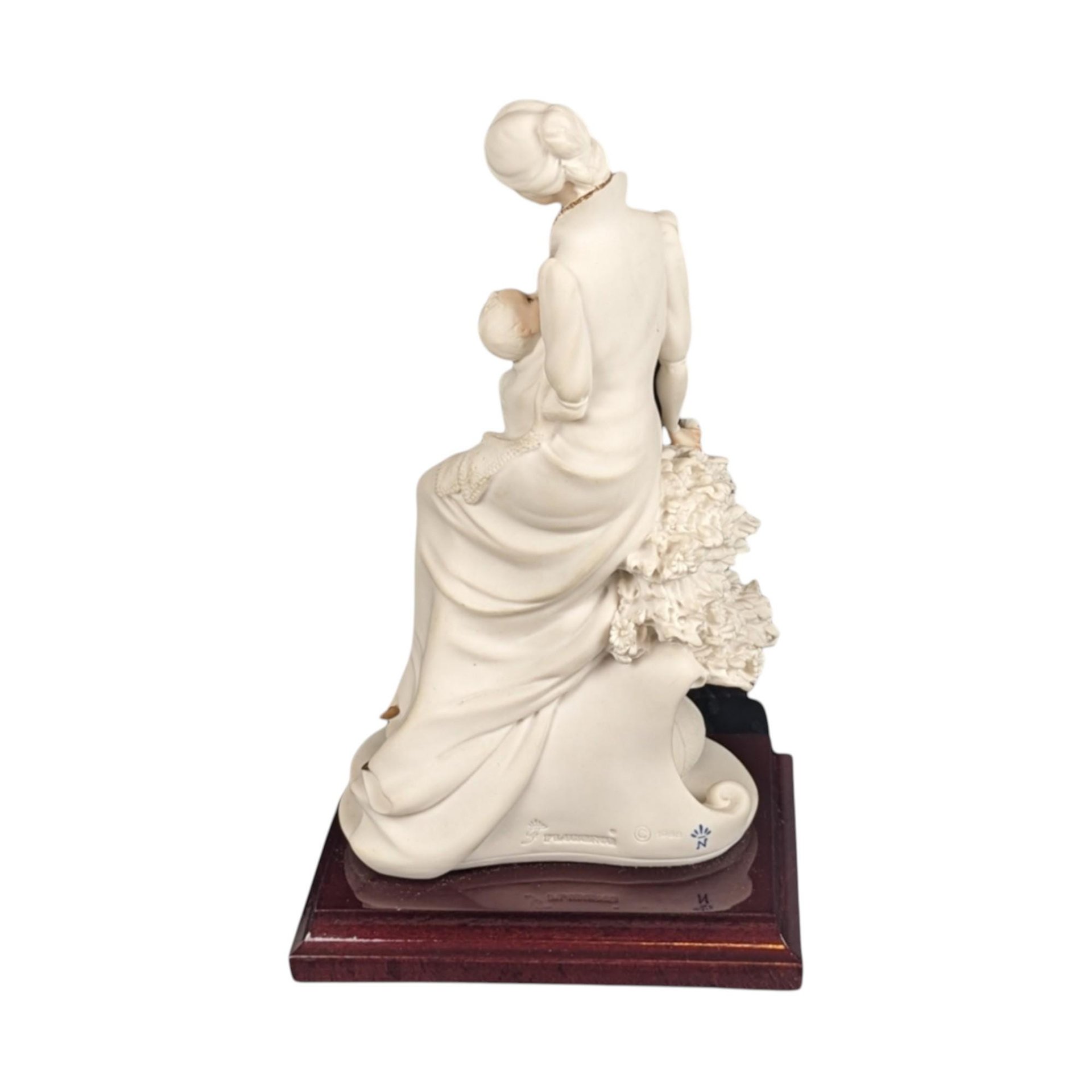 Vintage Capodimonte Maternity Statue by Armani: 1980s Italian Porcelain Art