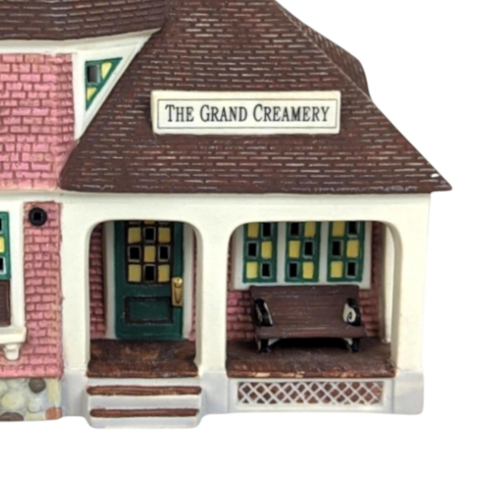 Dept 56 Seasons Bay "The Grand Creamery": Lighted Porcelain Village House (1998)