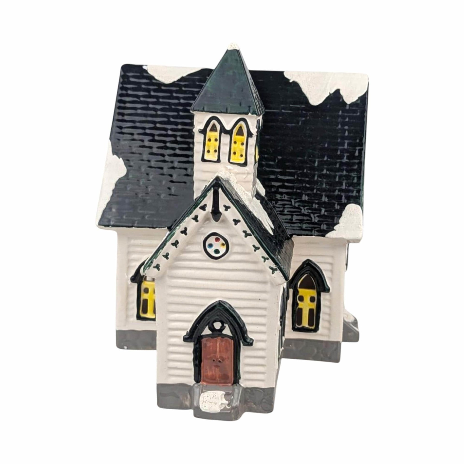 Vintage Dept 56 Snow Village Church: Lighted Christmas Collectible