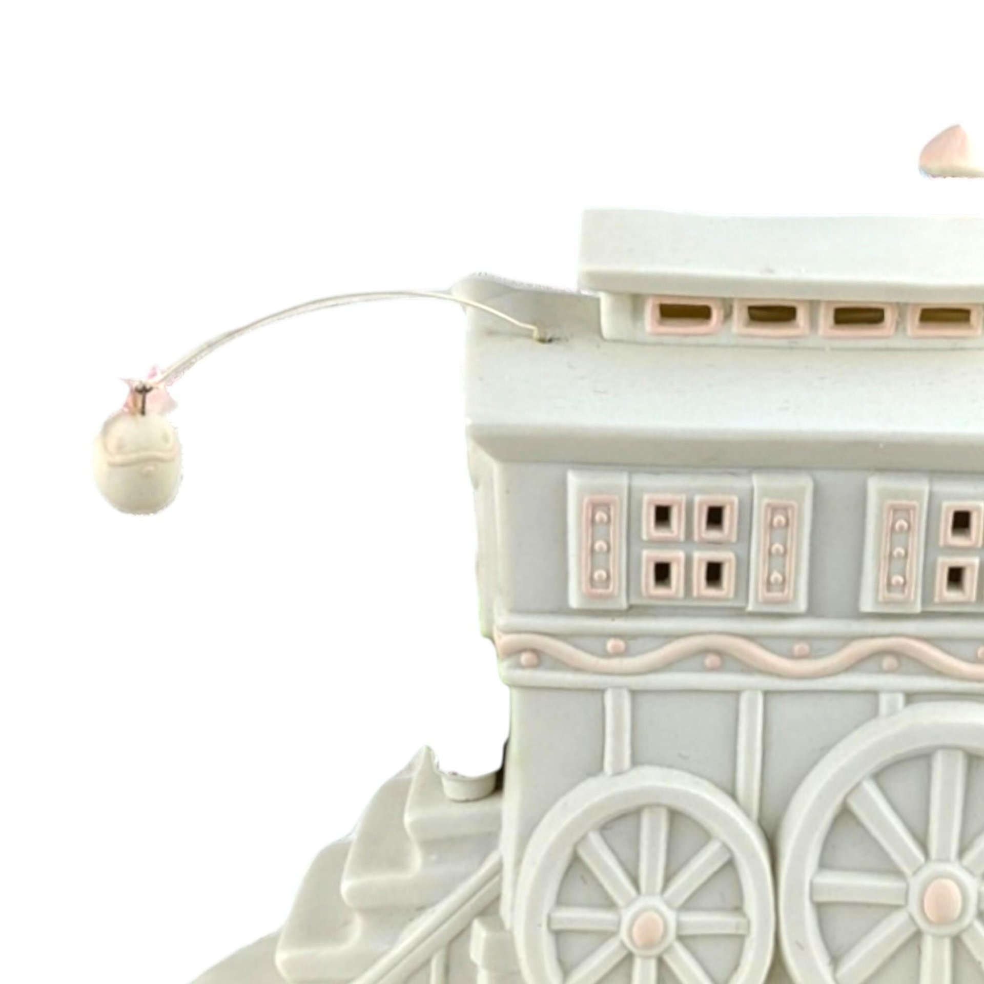 Dept 56 Snowbunnies "My Woodland Wagon": Vintage 1995 Lighted Easter Figurine