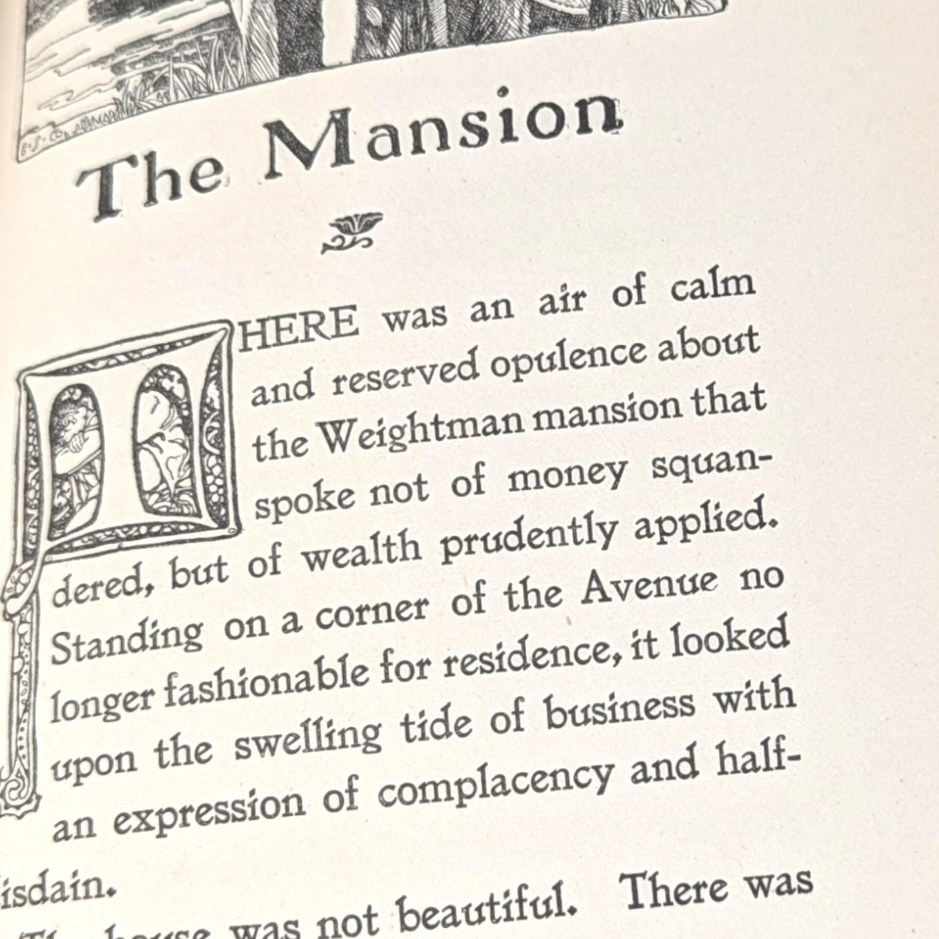 Vintage "The Mansion" Book by Henry Van Dyke, Illustrated by Elizabeth Shippen Green