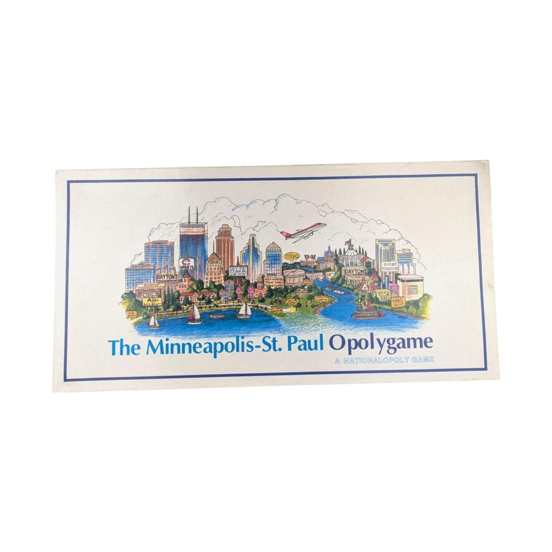 Vintage 1990 Mpls St Paul Opoly Game: Nationalopoly Twin Cities Edition