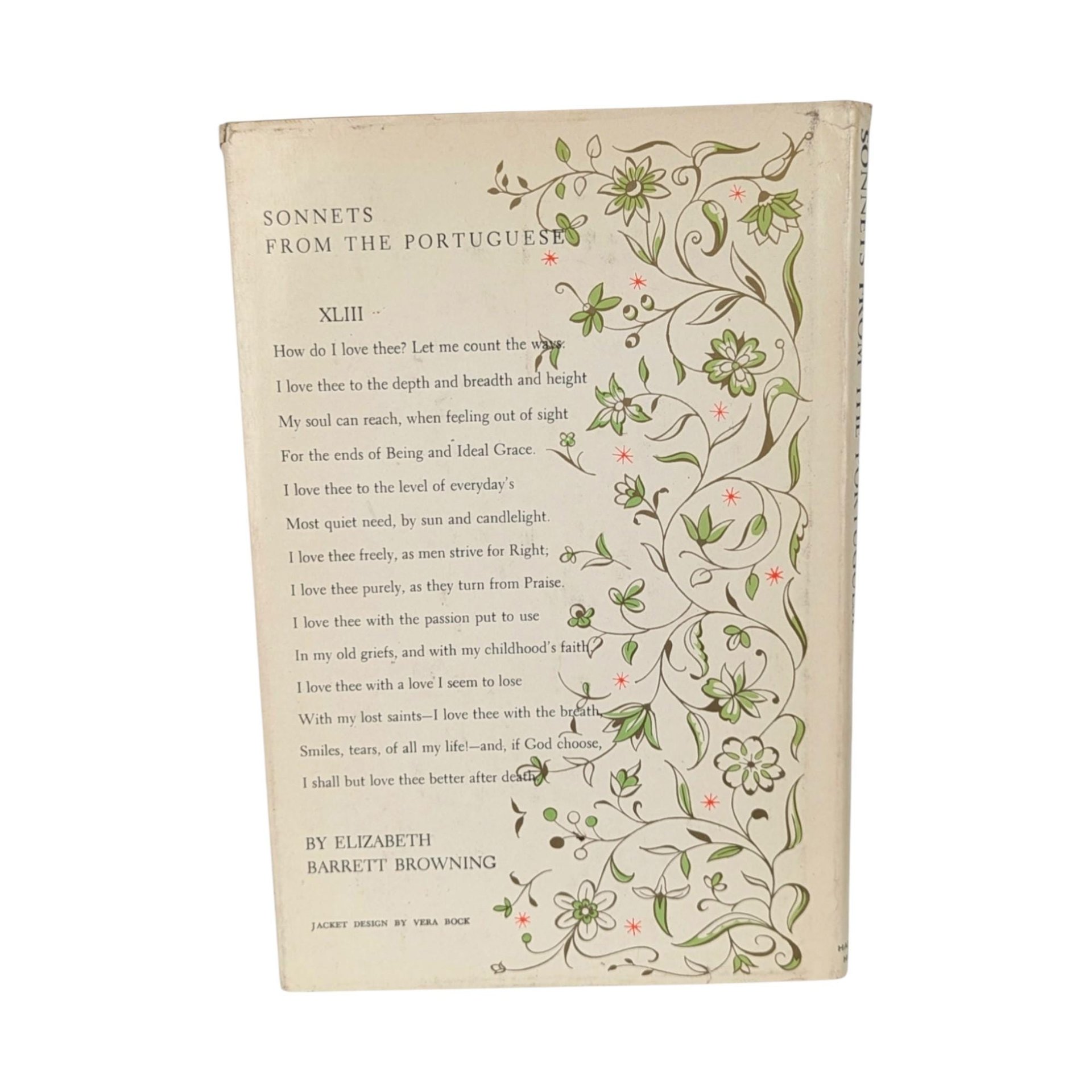 1954 Sonnets from the Portuguese: Illustrated Love Poems, Collectible Hardcover