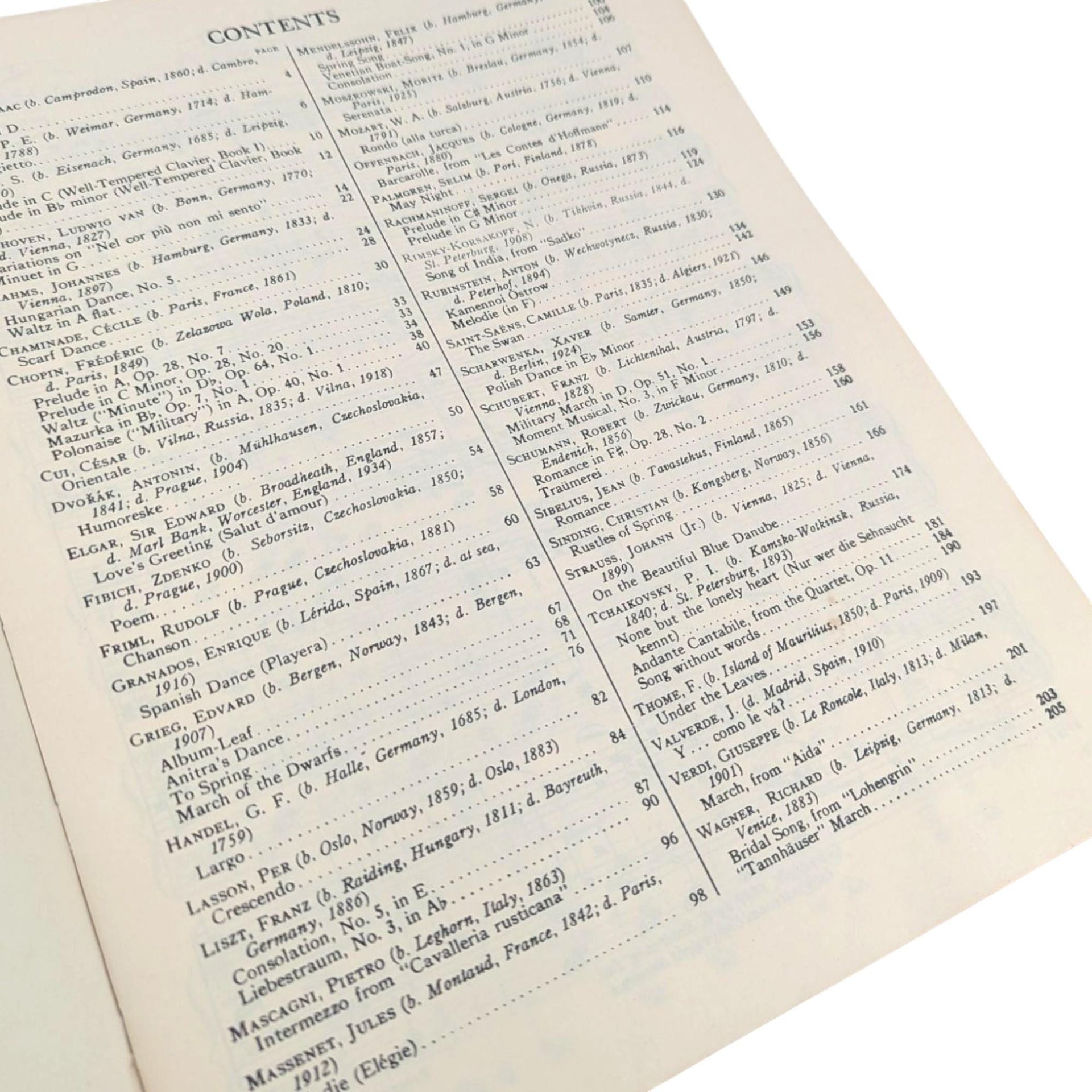 1936 Piano Solos Sheet Music Book: Vintage G. Schirmer Collection